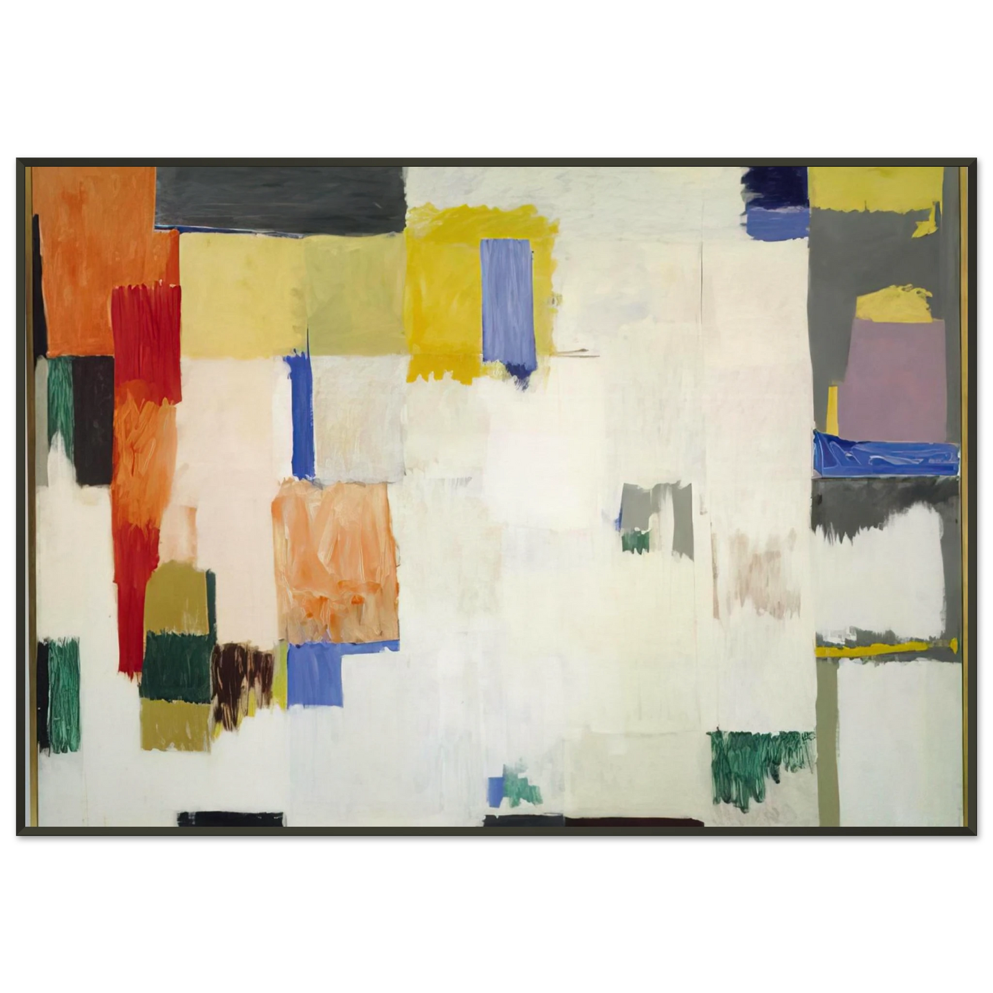 Emil Schumacher Untitled 1956 Framed Art Print - Aluminum Frame - 21x29.7 cm / 8x12"