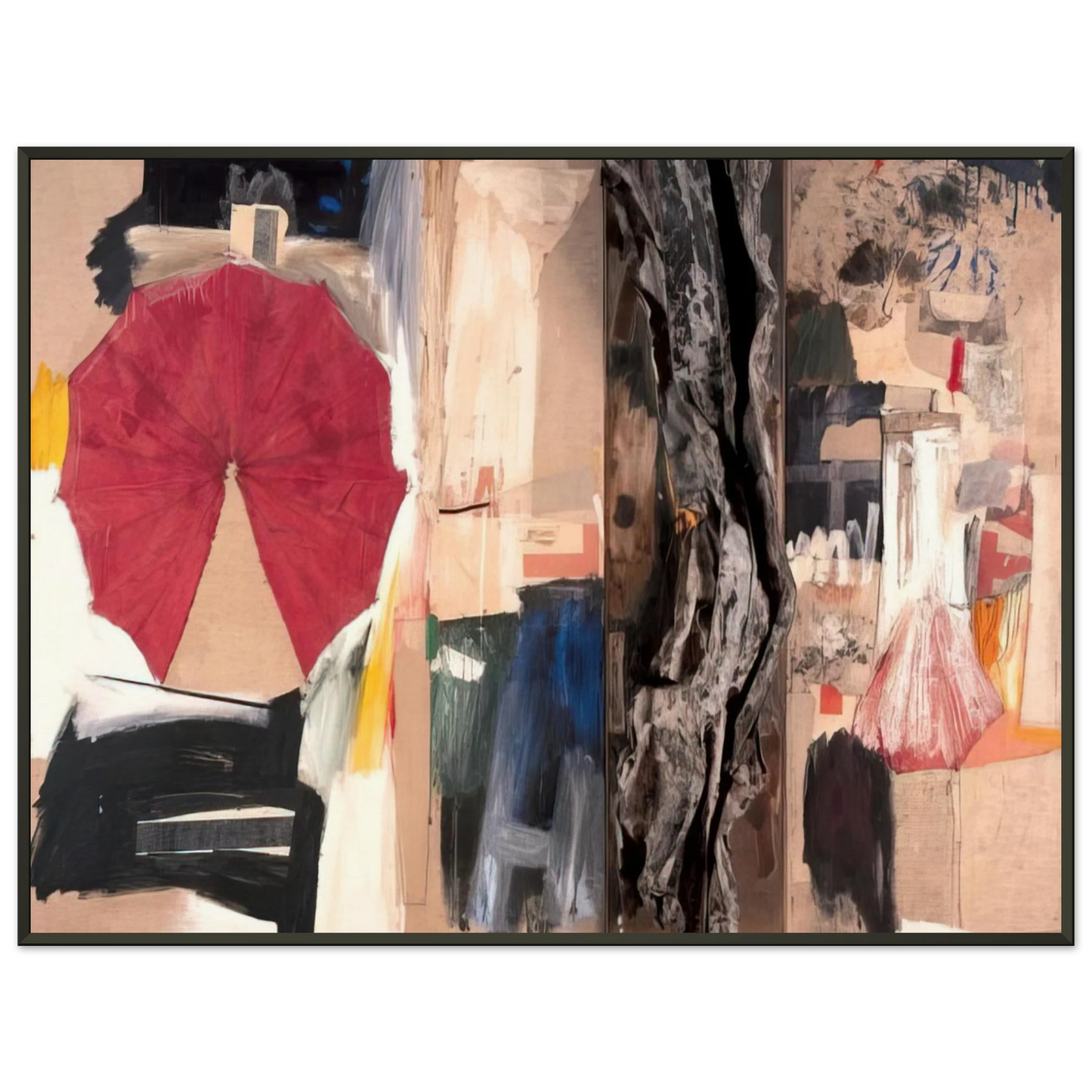 Robert Rauschenberg ALLEGORY 1960 Framed Art Print - Aluminum Frame - 40x50 cm / 16x20 inches