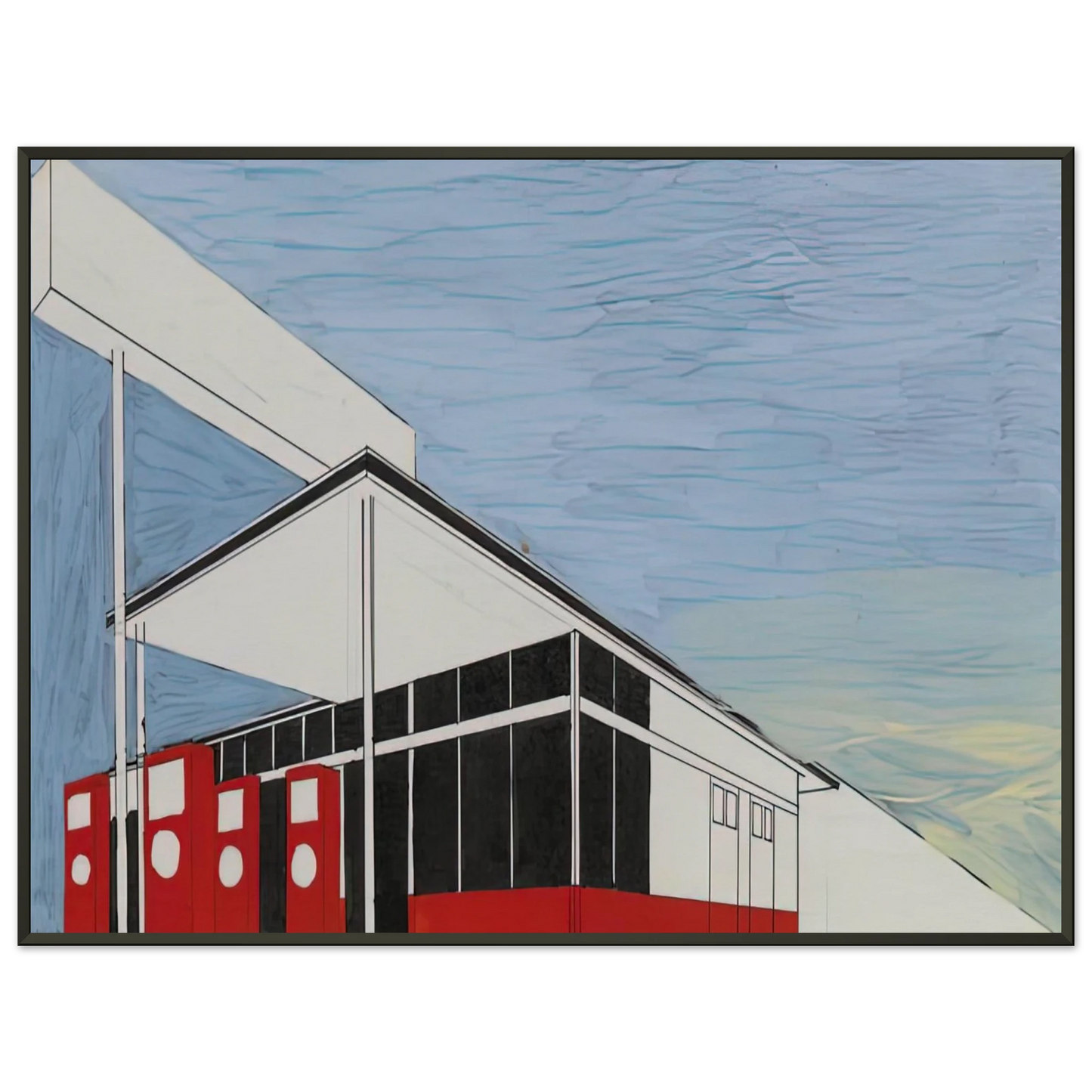 Edward Ruscha STANDARD STUDY 3 1963 Framed Art Print - Aluminum Frame - 40x50 cm / 16x20 inches