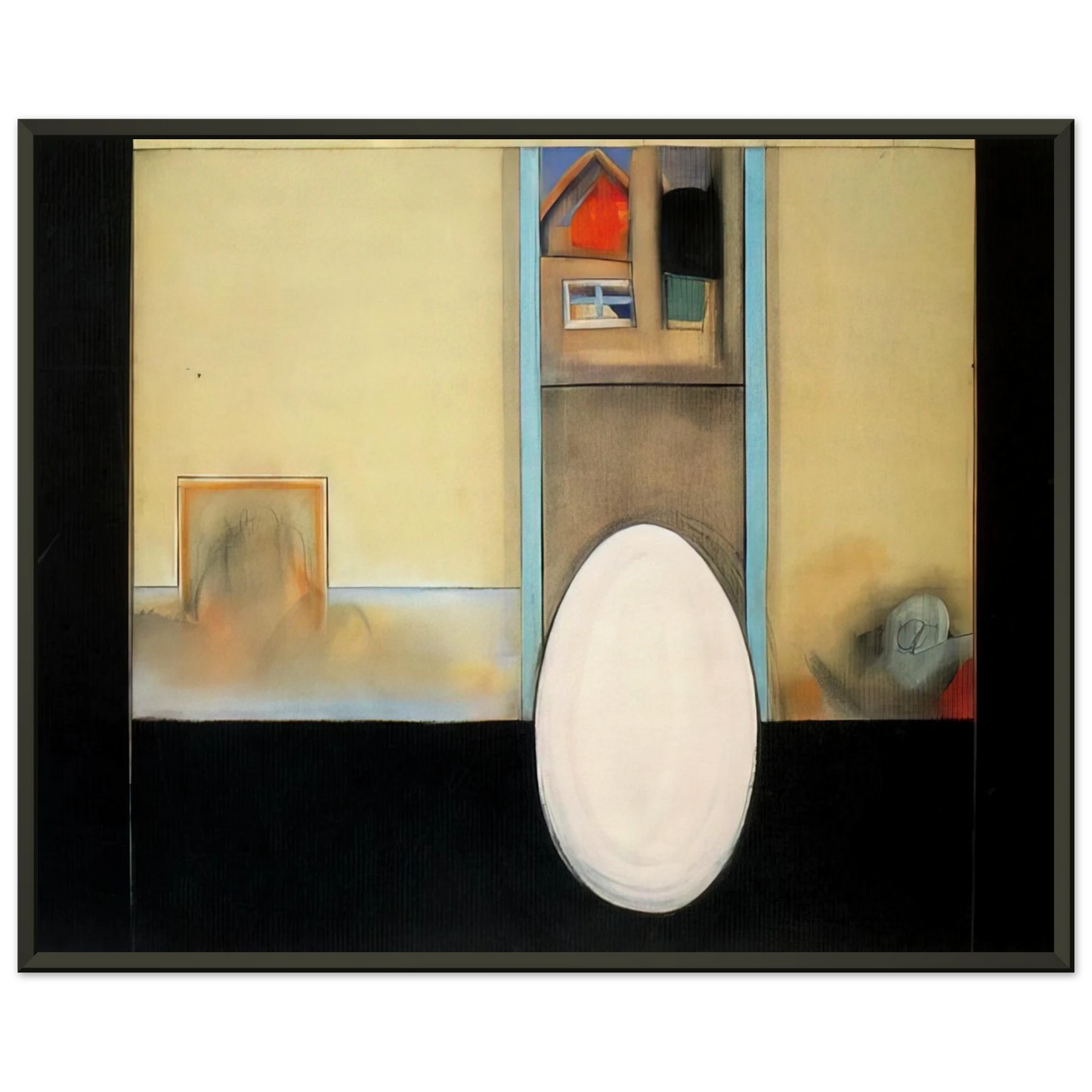 Miriam Schapiro The House Feminist Art Framed Art Print - Aluminum Frame - 40x50 cm / 16x20 inches