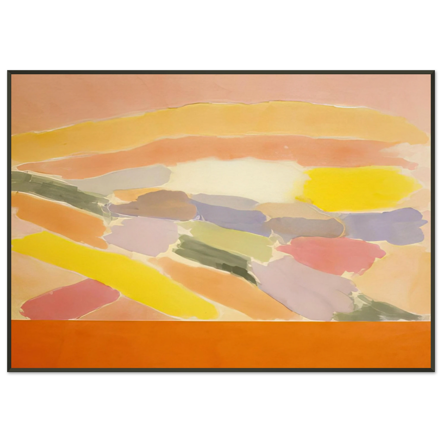 Ronnie Landfield Arielle 1978 Framed Art Print - Aluminum Frame - 21x29.7 cm / 8x12"