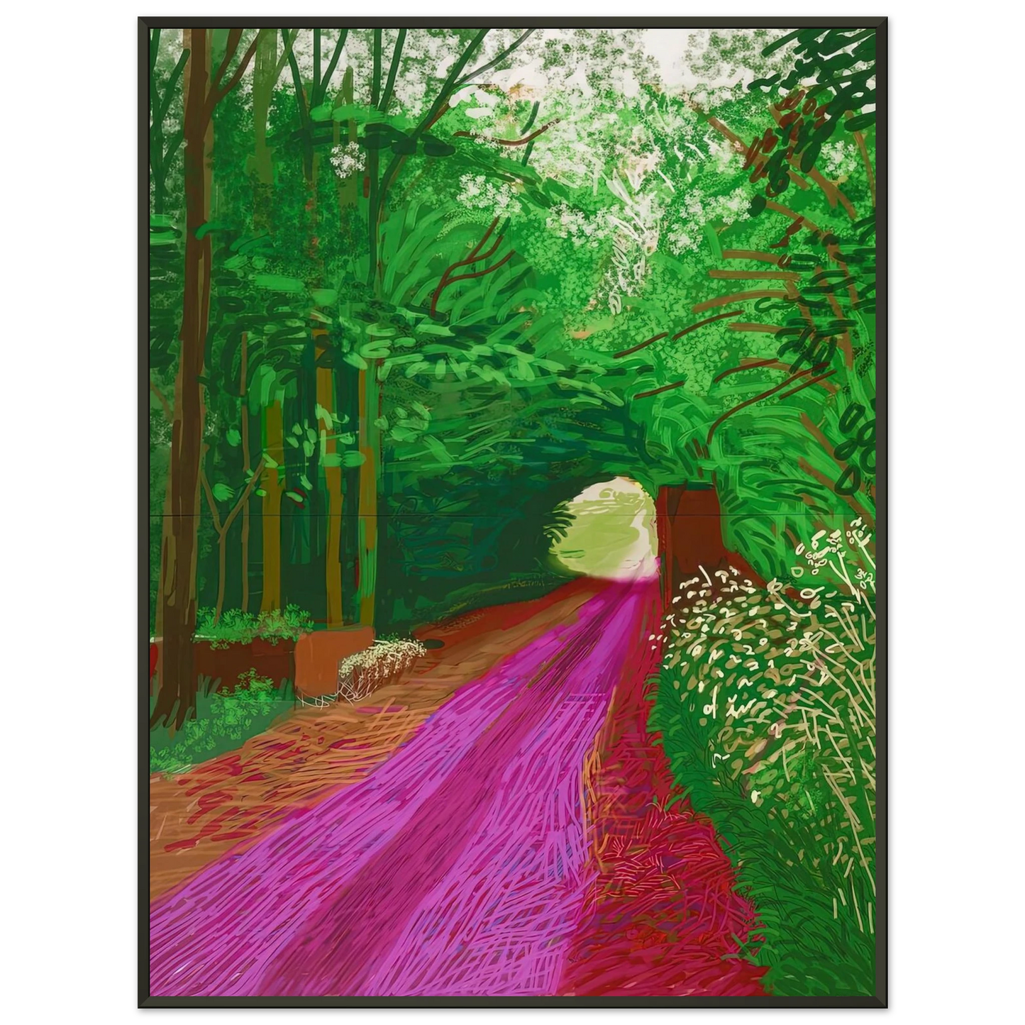David Hockney David Hockney Framed Art Print - Aluminum Frame - 40x50 cm / 16x20 inches