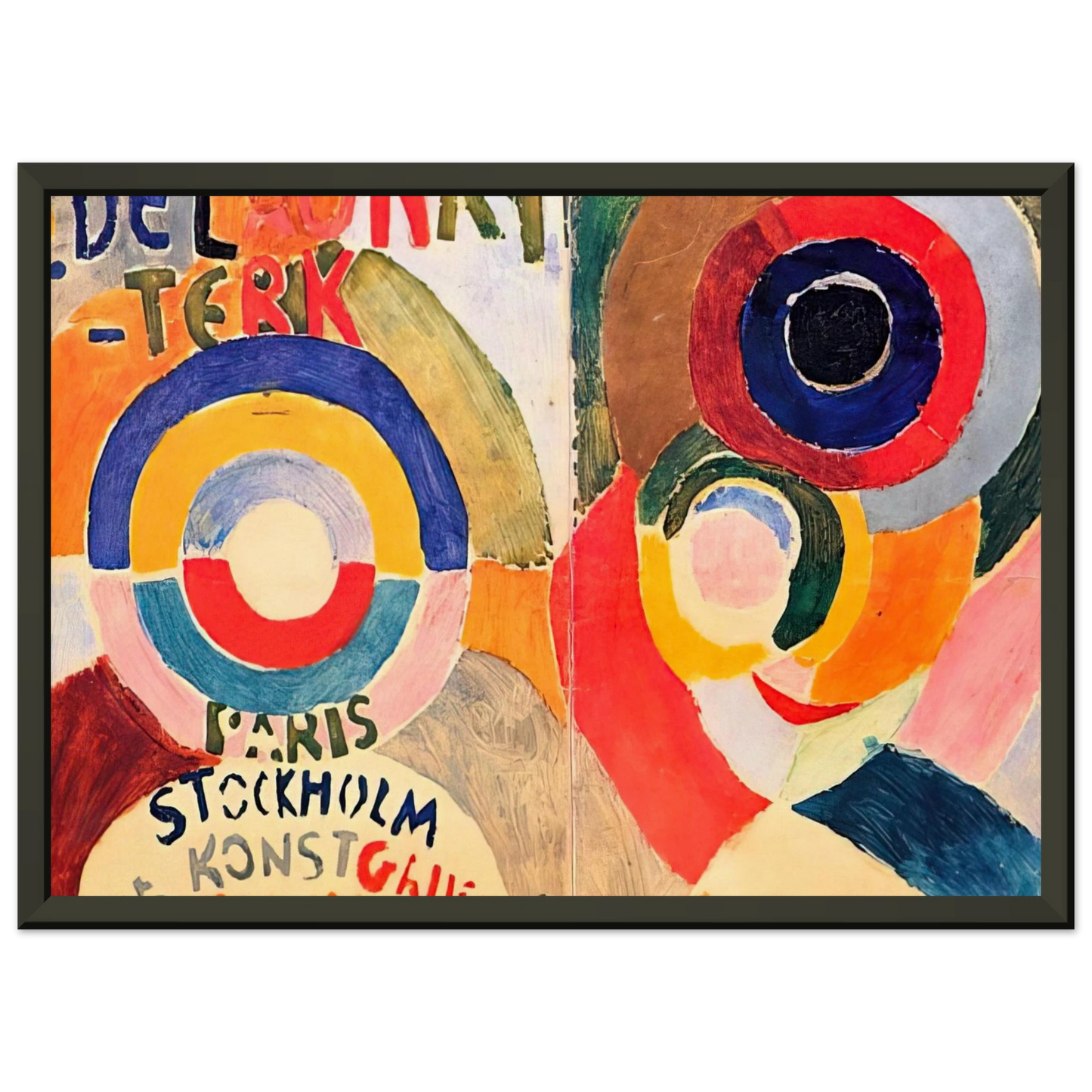 Sonia Delaunay MODERNISM Framed Art Print - Aluminum Frame - 40x50 cm / 16x20 inches