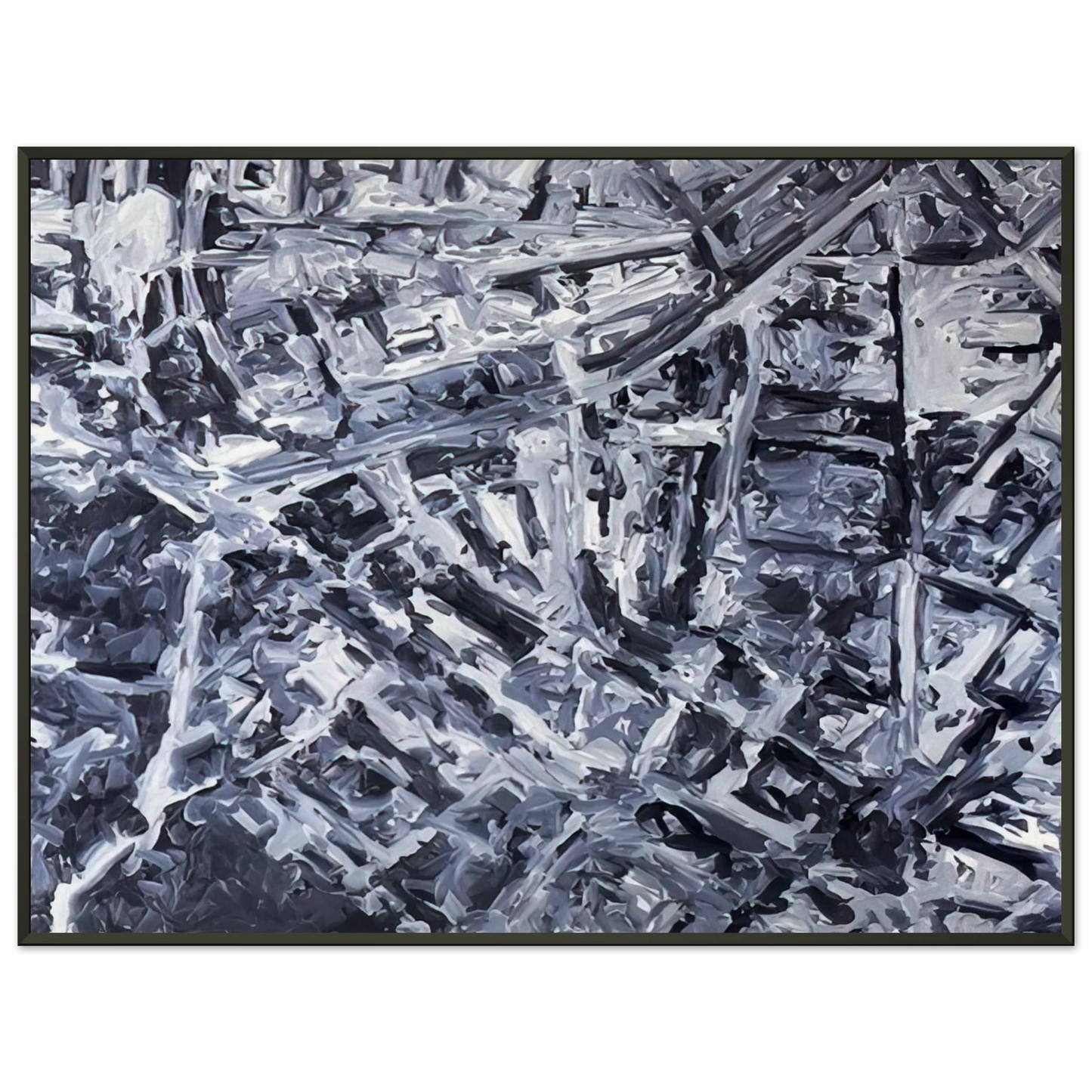 Gerhard Richter TOWNSCAPE PL 1970 0 Framed Art Print - Aluminum Frame - 70x100 cm / 28x40 inches