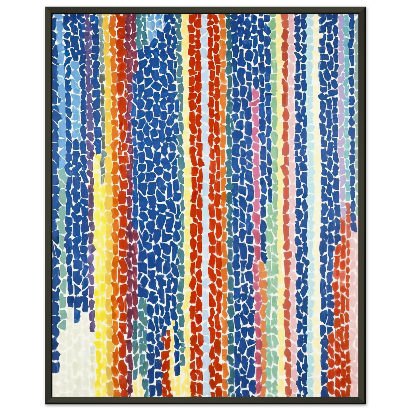 Alma Woodsey Thomas IRIS TULIPS JONQUILS AND CROCUSES 1969 Framed Art Print - Aluminum Frame - 40x50 cm / 16x20 inches
