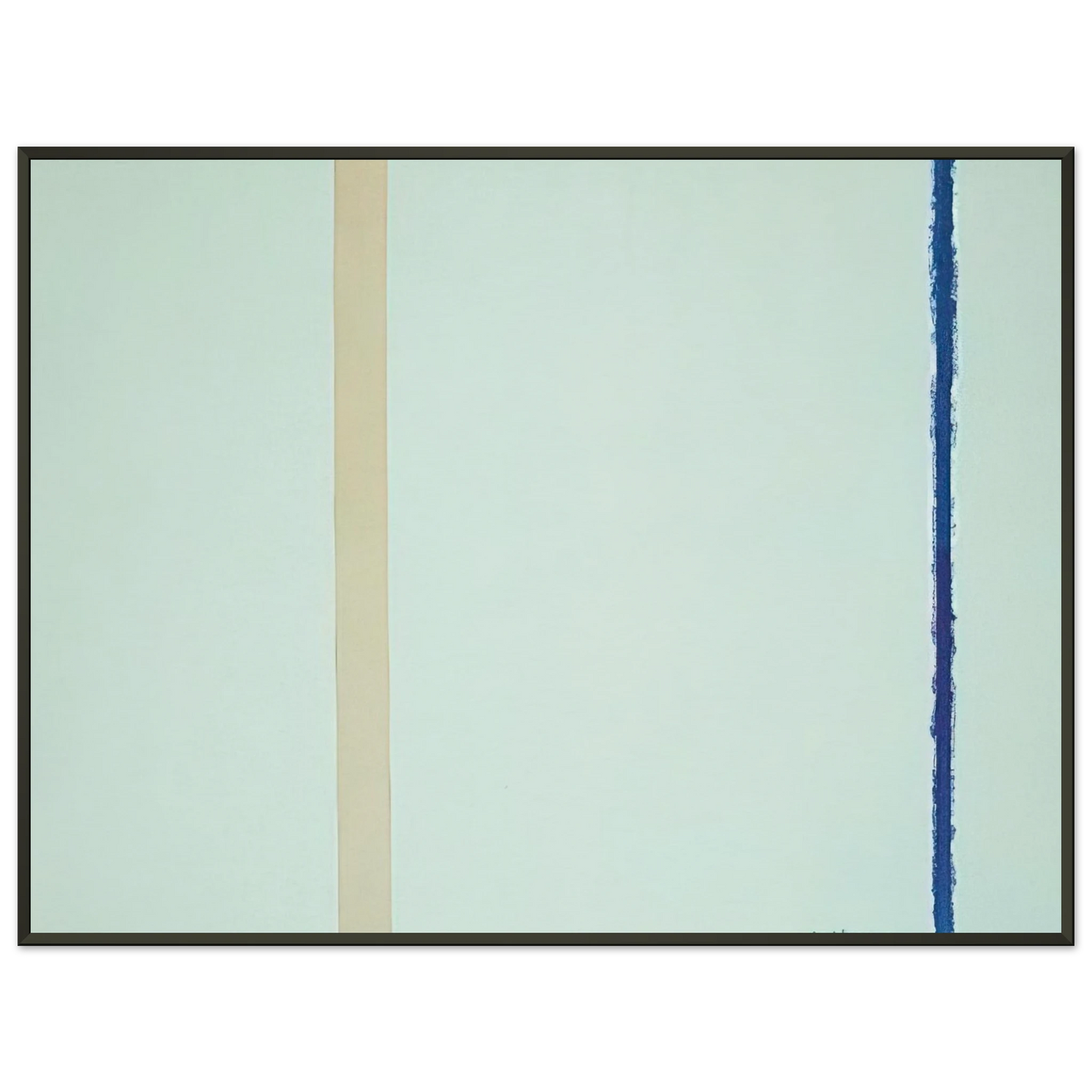 Barnett Newman White Fire I Framed Art Print - Aluminum Frame - 40x50 cm / 16x20 inches