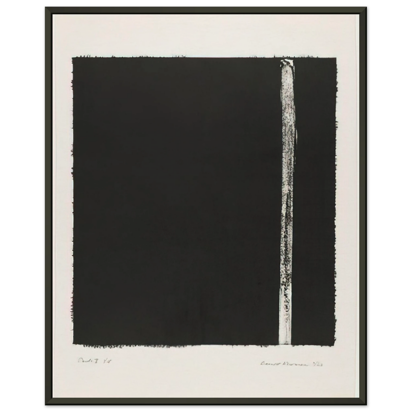 Barnett Newman Canto V Framed Art Print - Aluminum Frame - 70x100 cm / 28x40 inches