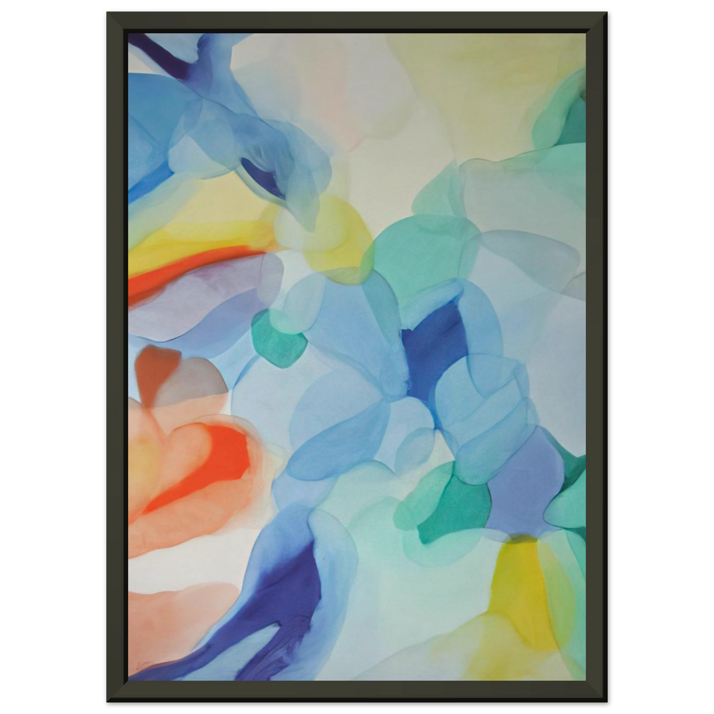 Alice Baber The Light in the Depths Framed Art Print - Aluminum Frame - 60x80 cm / 24x32 inches
