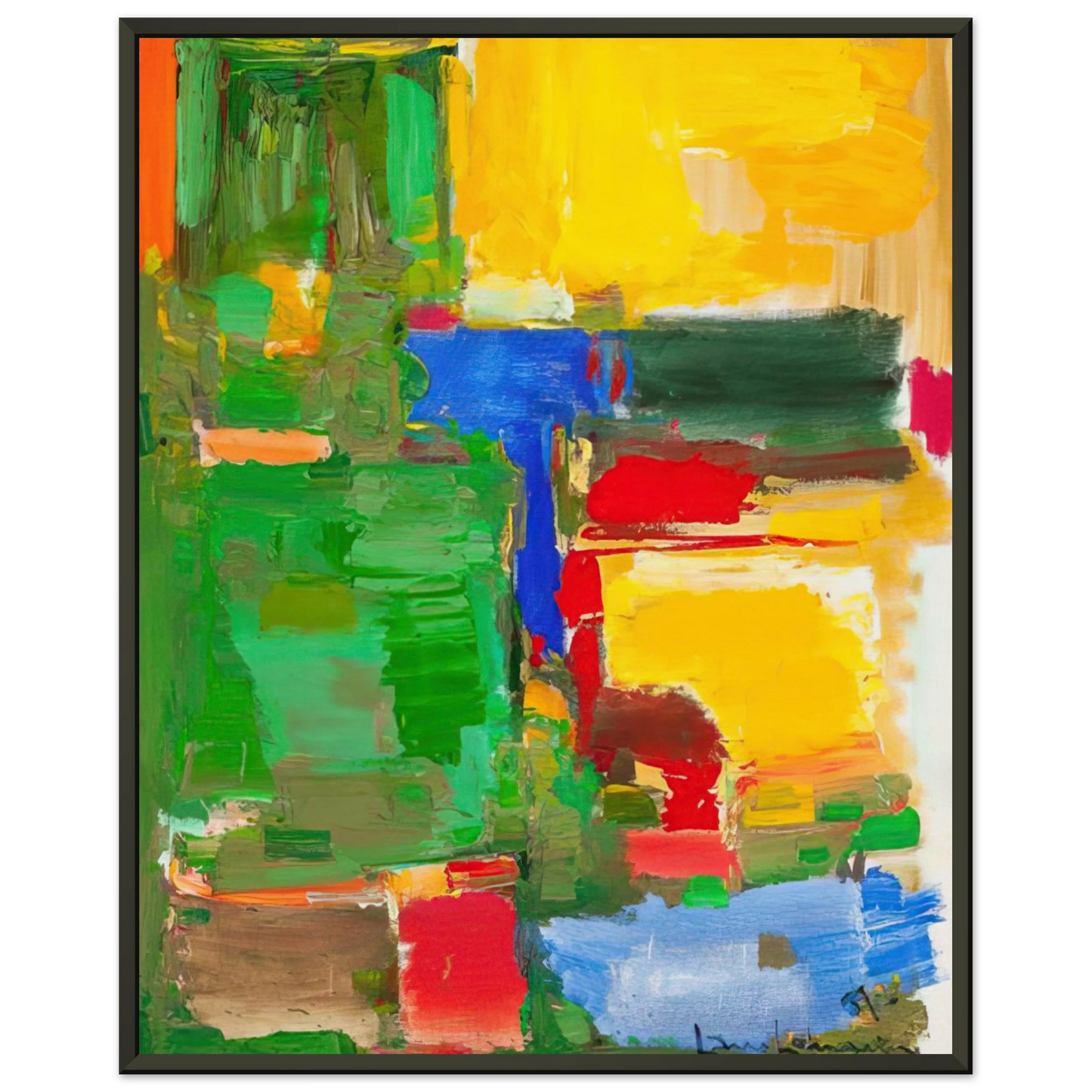 Hans Hofmann Dew and Dusk Framed Art Print - Aluminum Frame - 60x80 cm / 24x32 inches