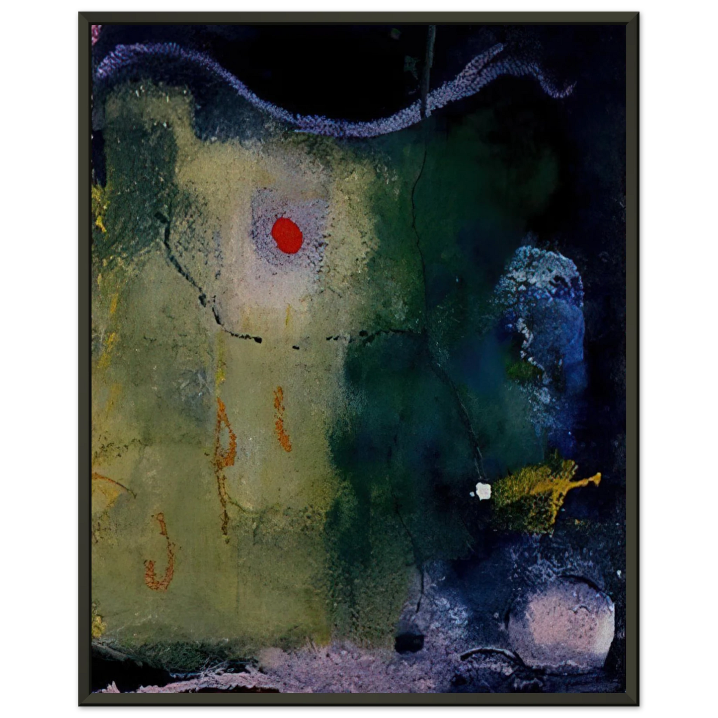 Helen Frankenthaler The Other Side of the Moon 1995 Framed Art Print - Aluminum Frame - 70x100 cm / 28x40 inches