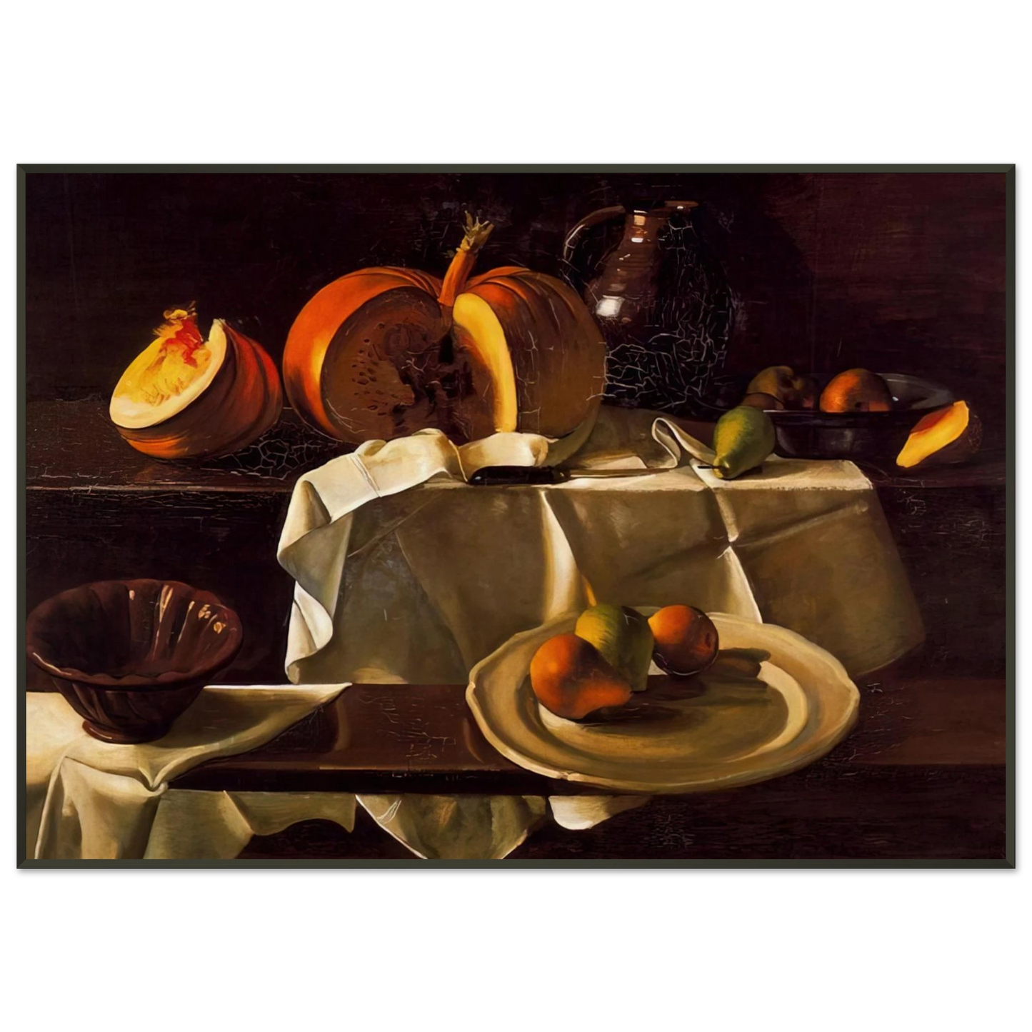 Andre Derain THE STILL LIFE WITH PUMPKIN 1939 Framed Art Print - Aluminum Frame - 21x29.7 cm / 8x12"