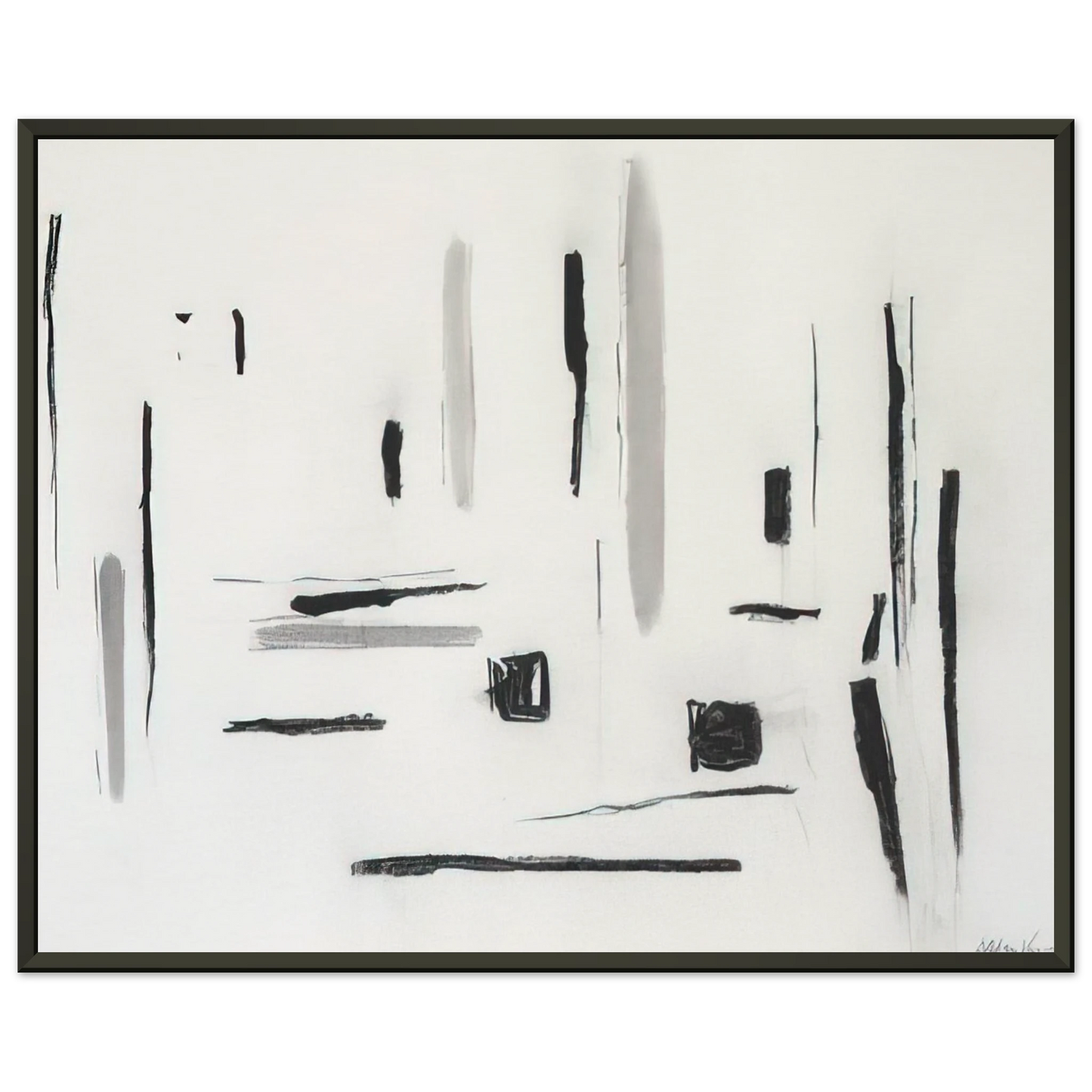 Esteban Vicente UNTITLED 1977 Framed Art Print - Aluminum Frame - 70x100 cm / 28x40 inches
