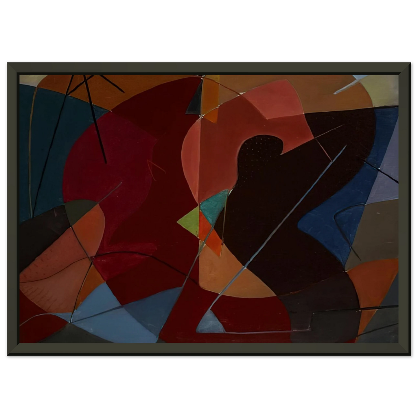 John Ferren Untitled No 8 1932 Framed Art Print - Aluminum Frame - 60x80 cm / 24x32 inches