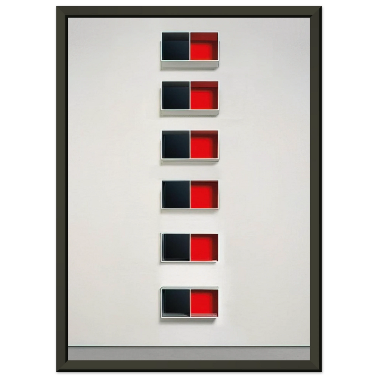 Donald Judd Untitled Menziken 8816 1988 Framed Art Print - Aluminum Frame - 60x80 cm / 24x32 inches