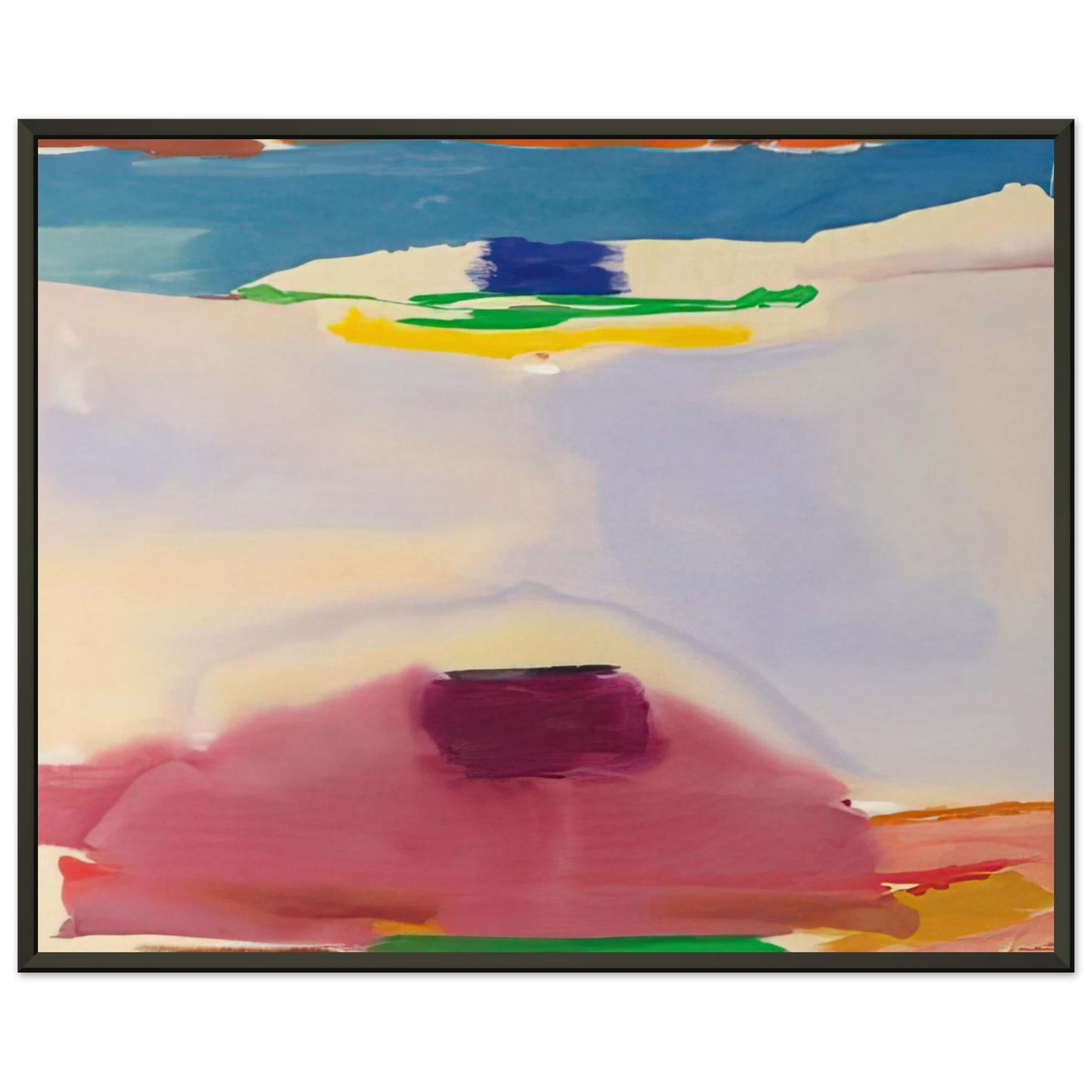 Helen Frankenthaler Leveling 1973 Framed Art Print - Aluminum Frame - 40x50 cm / 16x20 inches