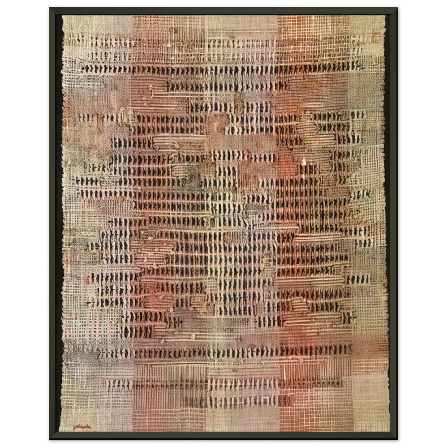 Anni Albers DEVELOPMENT IN ROSE II 1952 Framed Art Print - Aluminum Frame - 70x100 cm / 28x40 inches
