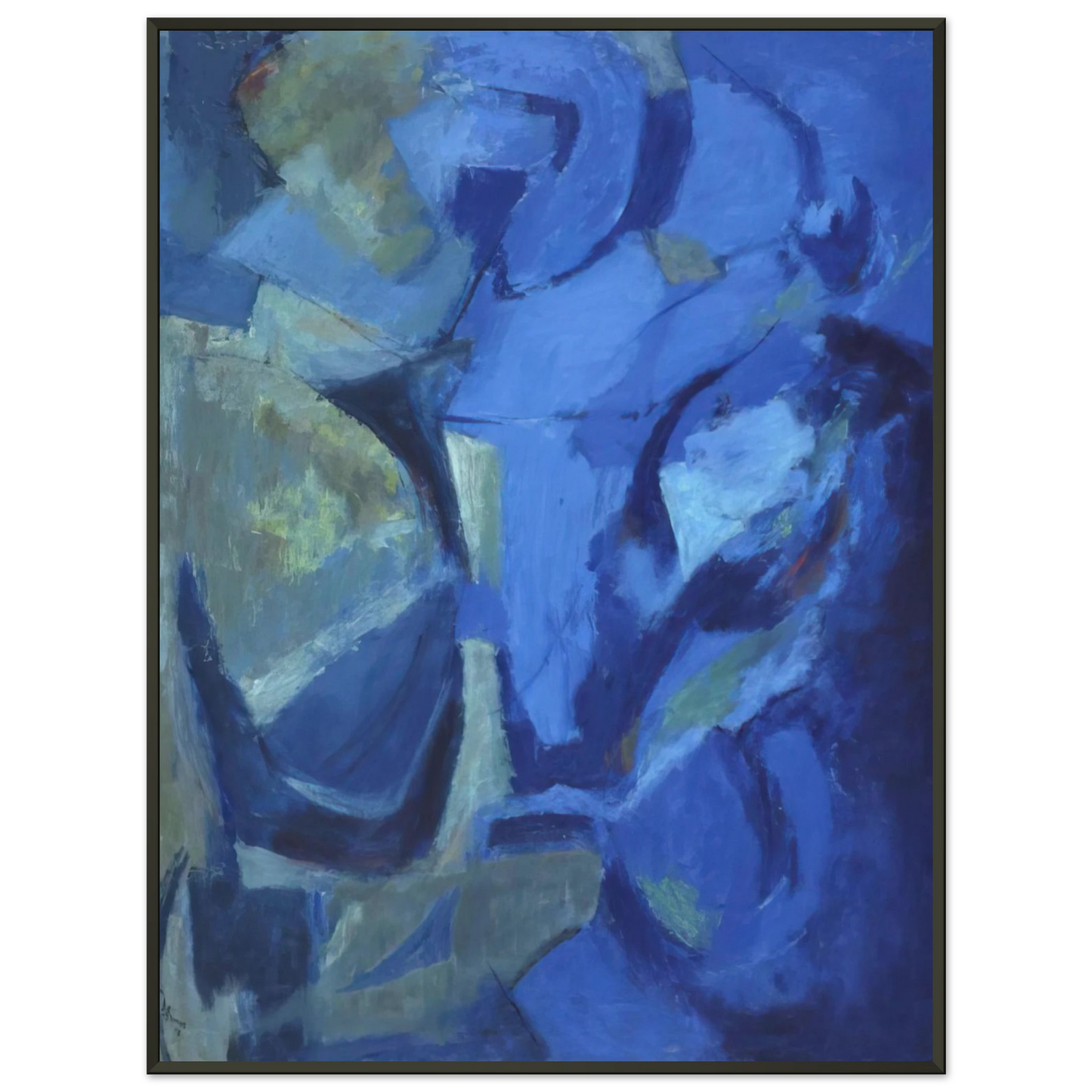 Alma Woodsey Thomas THE STORMY SEA 1958 Framed Art Print - Aluminum Frame - 70x100 cm / 28x40 inches