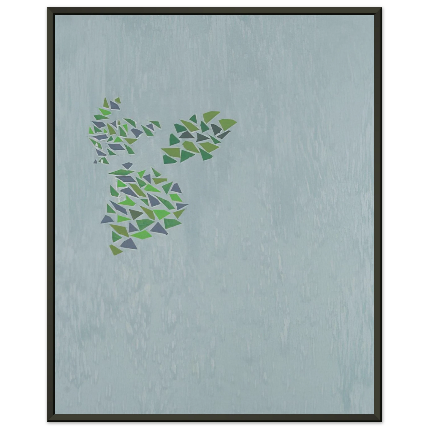 Robert Goodnough Colors on Blue PostPainterly Abstraction Framed Art Print - Aluminum Frame - 70x100 cm / 28x40 inches