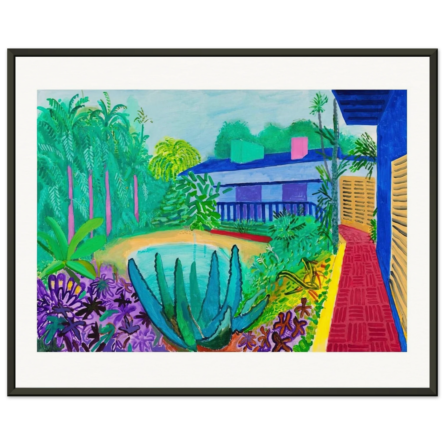 David Hockney David Hockney Framed Art Print - Aluminum Frame - 60x80 cm / 24x32 inches
