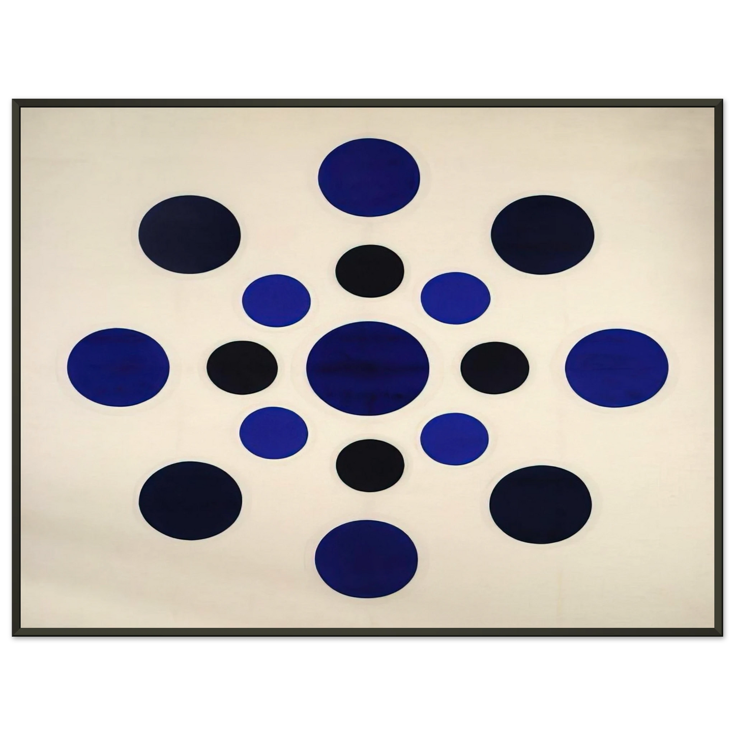Thomas Downing On Blue 1963 Framed Art Print - Aluminum Frame - 40x50 cm / 16x20 inches