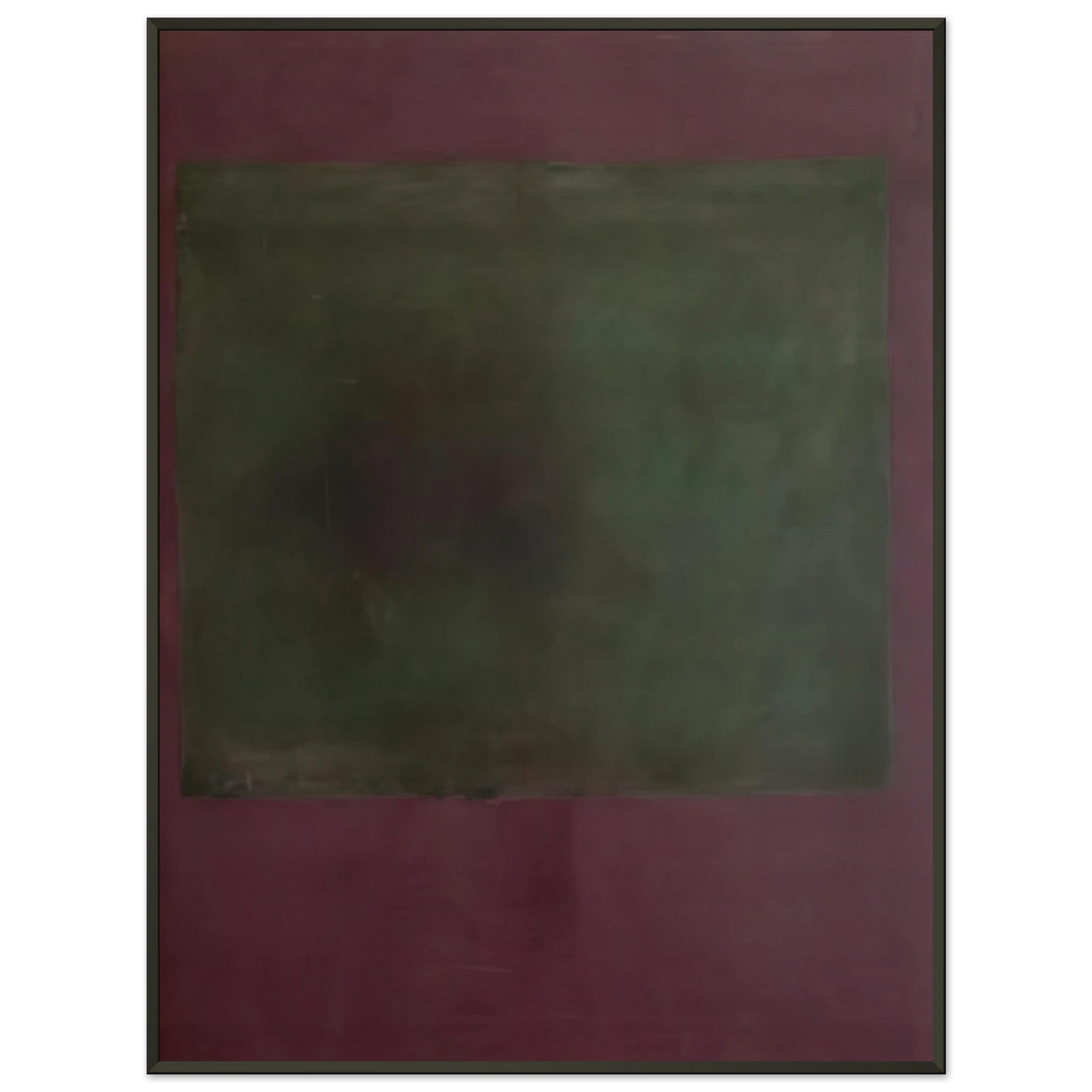 Mark Rothko Untitled Green on Maroon 1961 Framed Art Print - Aluminum Frame - 70x100 cm / 28x40 inches