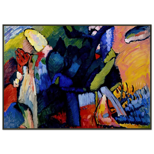 Wassily Kandinsky  IMPROVISATION 4 1909 Framed Art Print  - Aluminum Frame - 21x29.7 cm / 8x12"