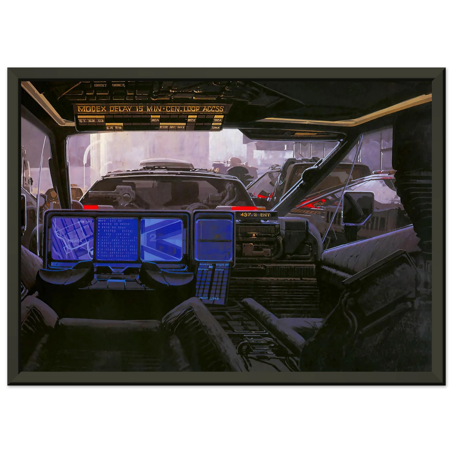 Syd Mead Syd Mead Framed Art Print - Aluminum Frame - 70x100 cm / 28x40 inches