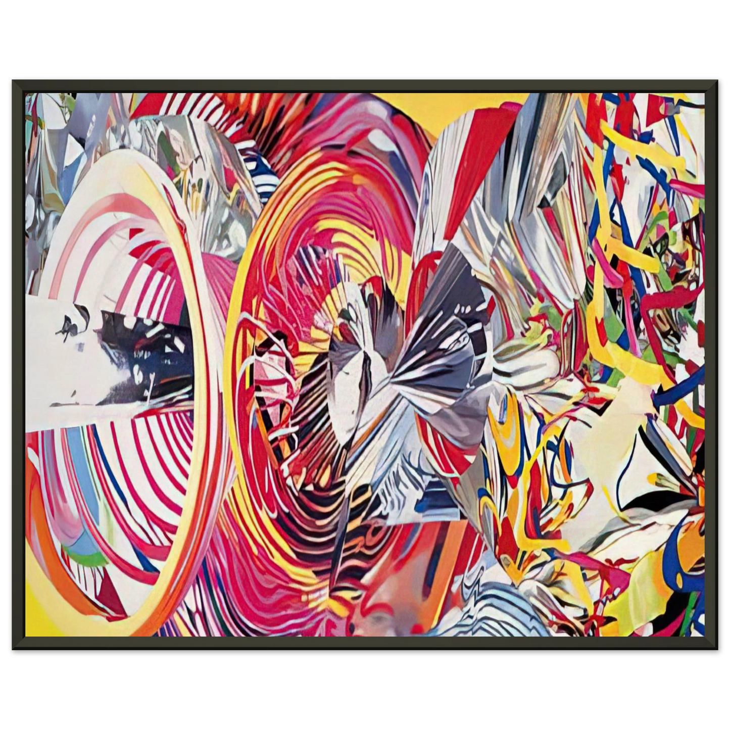 James Rosenquist Stowaway Peers Out at the Speed of Light Framed Art Print - Aluminum Frame - 70x100 cm / 28x40 inches