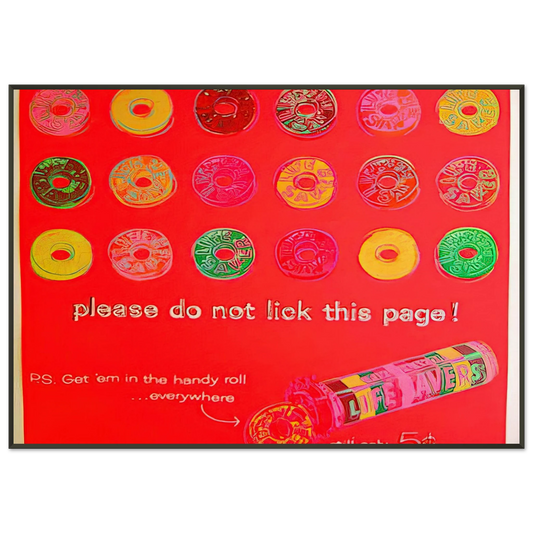 Andy Warhol  Life Savers Framed Art Print  - Aluminum Frame - 21x29.7 cm / 8x12"