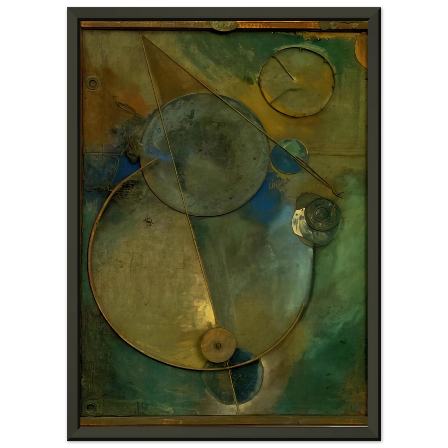 Kurt Schwitters REVOLVING 1919 Framed Art Print - Aluminum Frame - 60x80 cm / 24x32 inches
