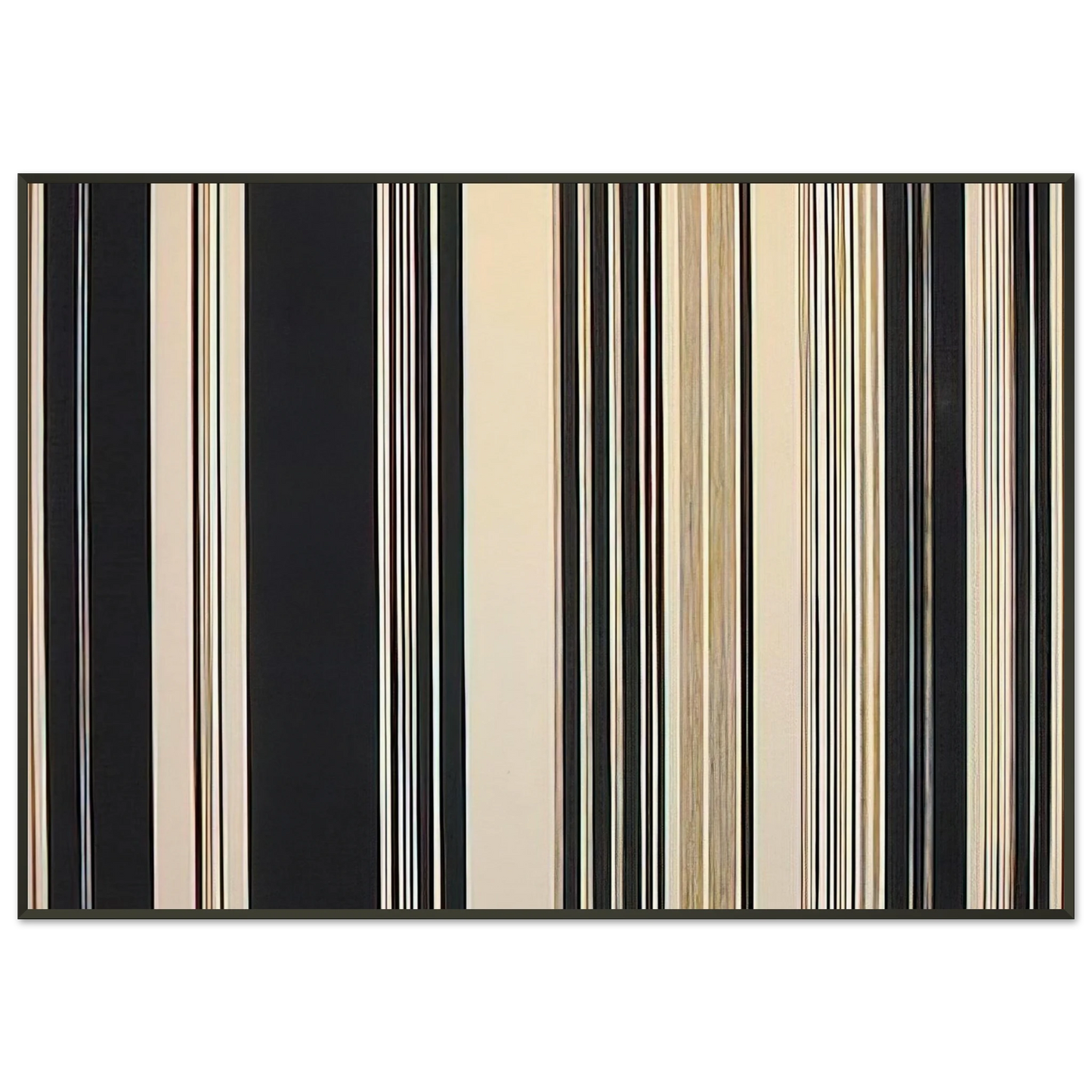 Gene Davis Black Panther 1970 Framed Art Print - Aluminum Frame - 21x29.7 cm / 8x12"