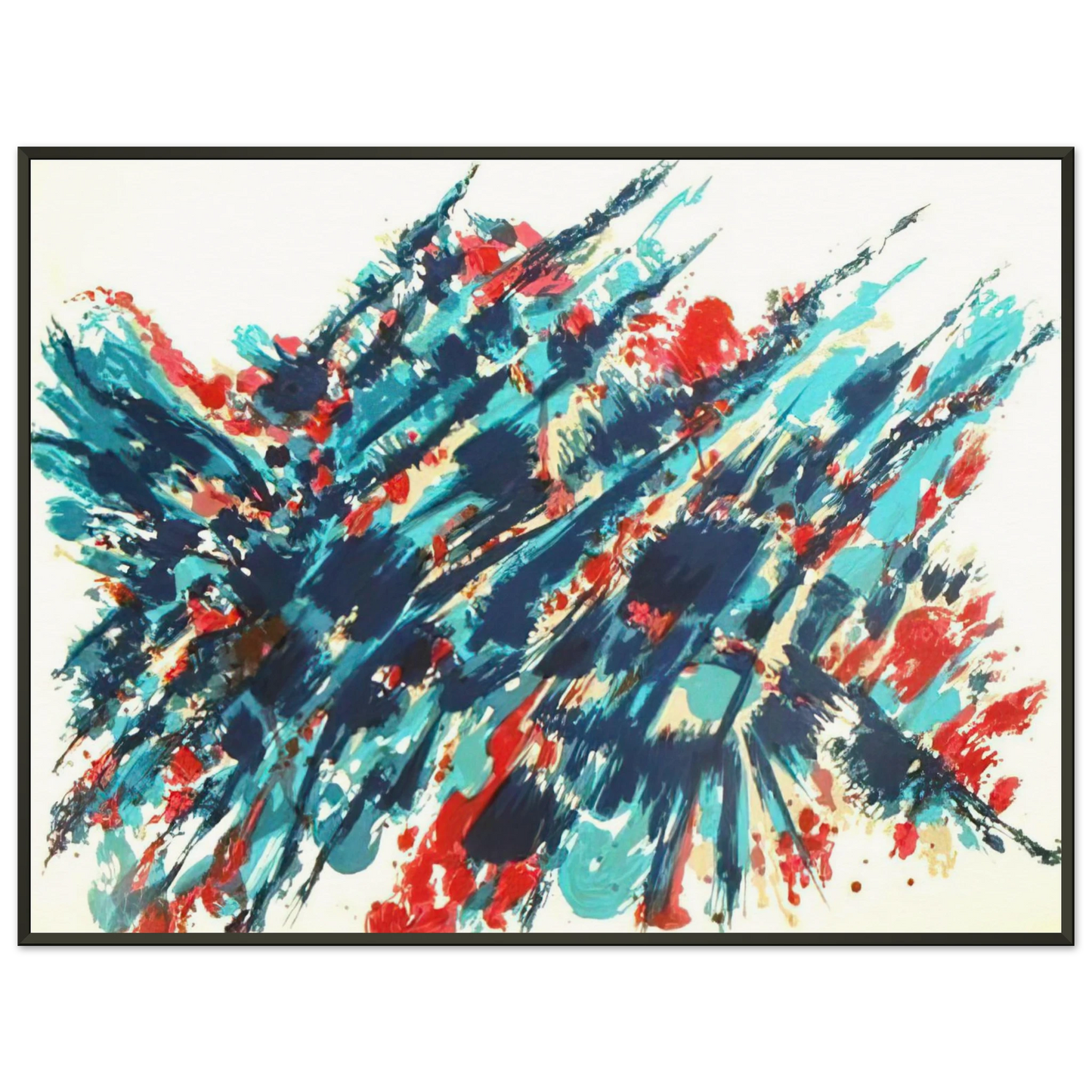 Alfred Manessier Le Sang et leau 1978 Framed Art Print - Aluminum Frame - 70x100 cm / 28x40 inches