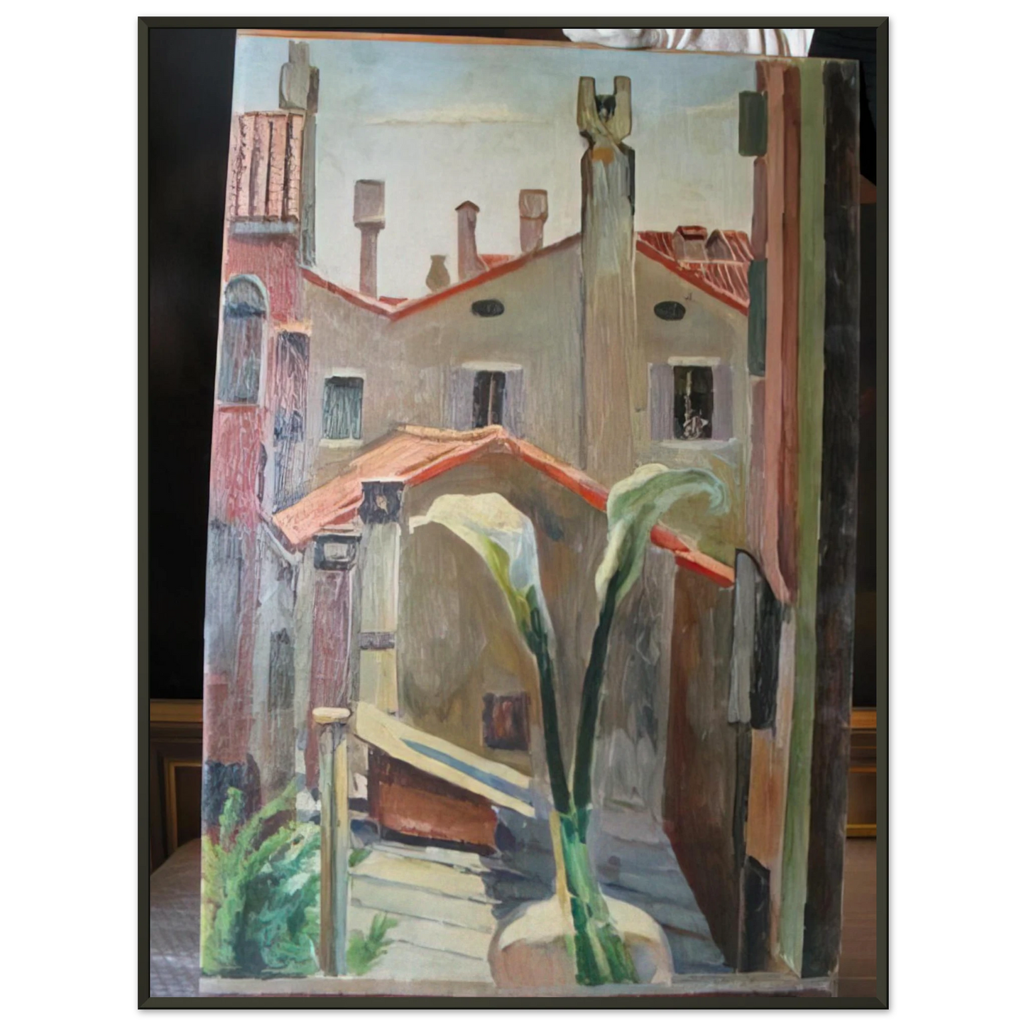 Vanessa Bell ROOFS Framed Art Print - Aluminum Frame - 70x100 cm / 28x40 inches