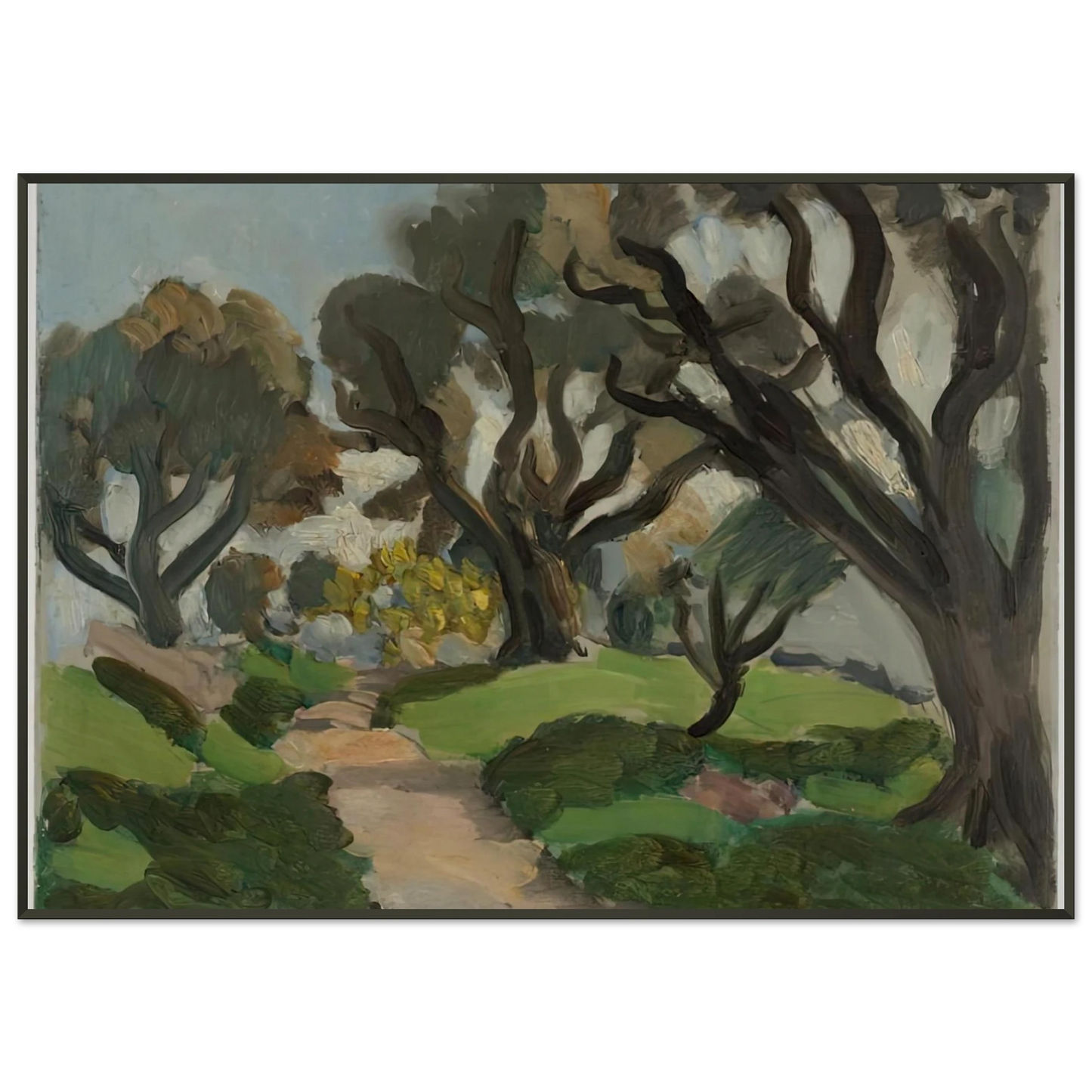 Henri Matisse LANDSCAPE 1918 Framed Art Print - Aluminum Frame - 21x29.7 cm / 8x12"