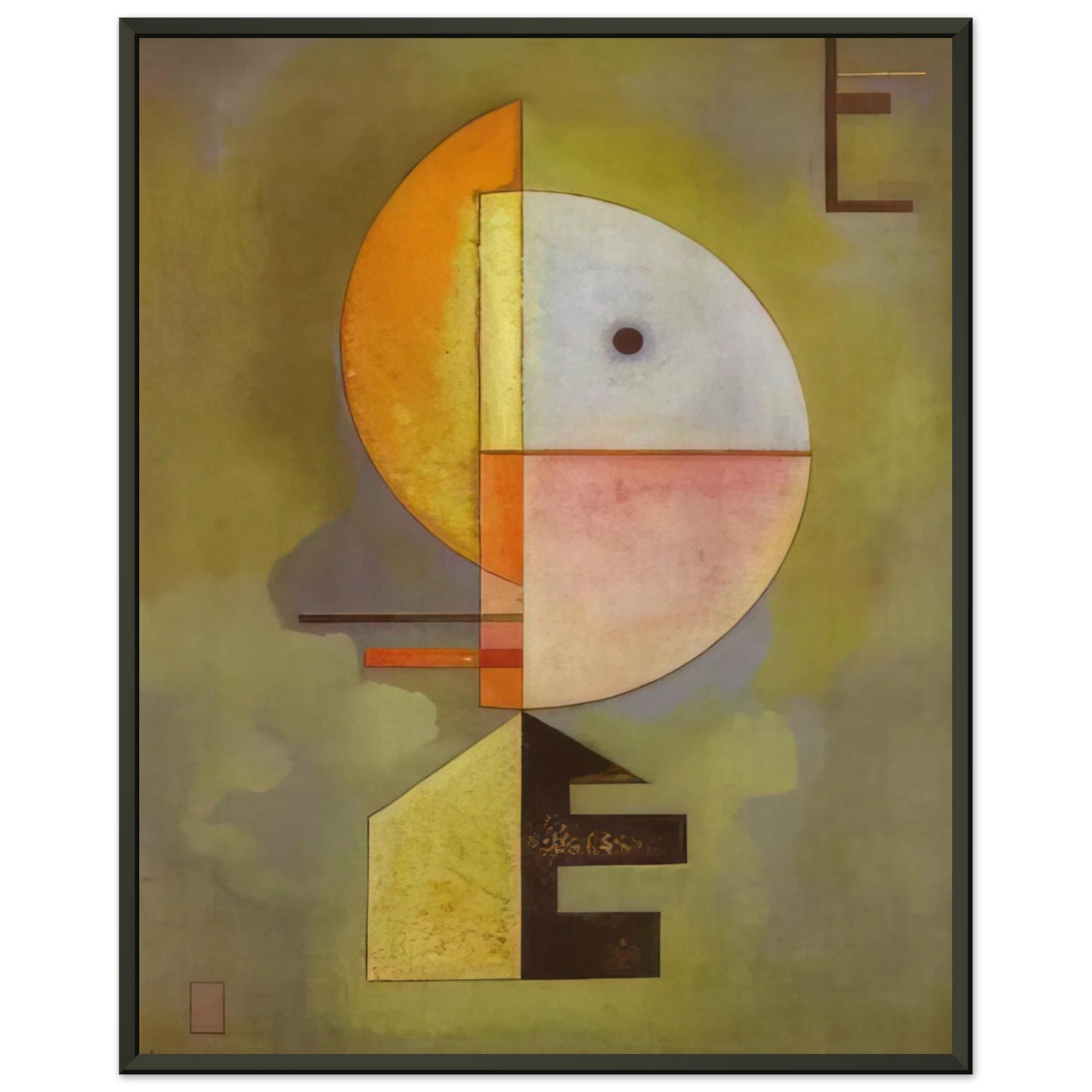 Wassily Kandinsky UPWARD 1929 Framed Art Print - Aluminum Frame - 60x80 cm / 24x32 inches