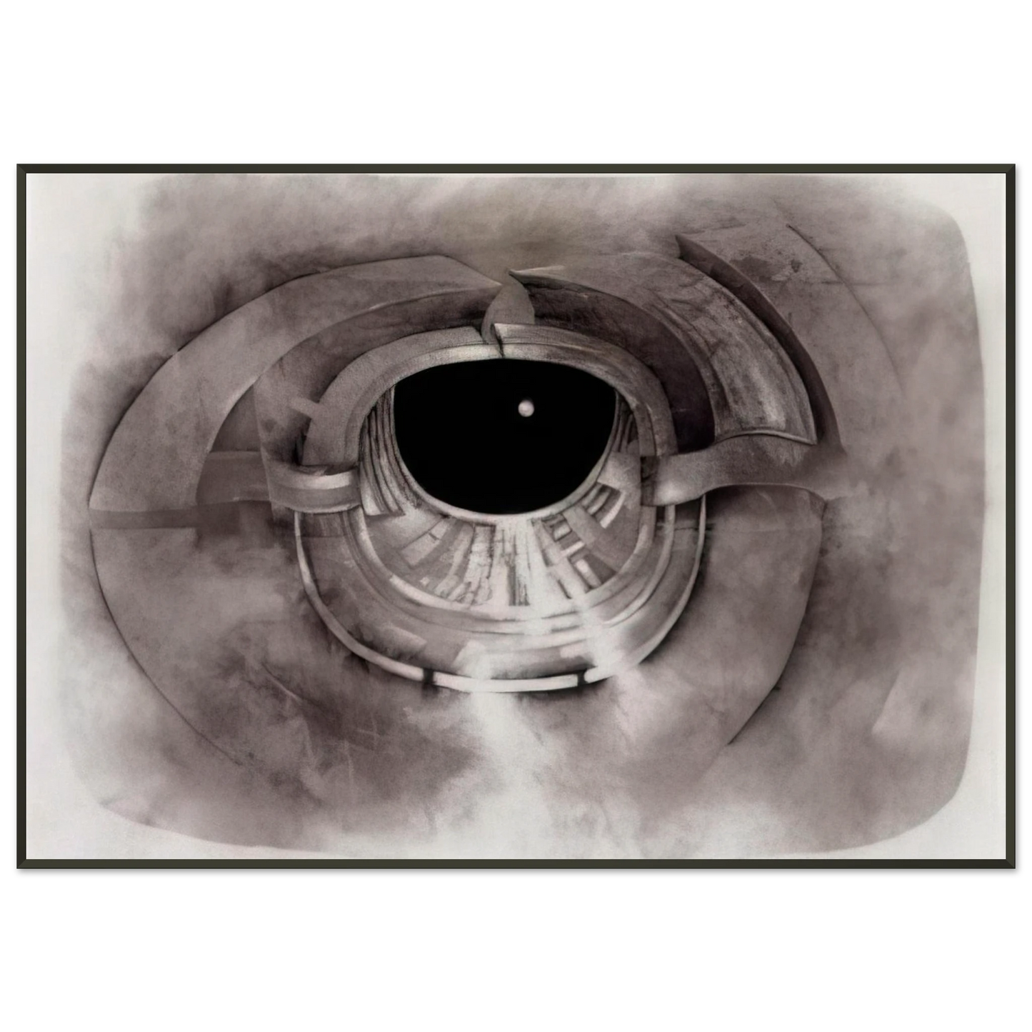 Lee Bontecou UNTITLED 1962 1 Framed Art Print - Aluminum Frame - 21x29.7 cm / 8x12"