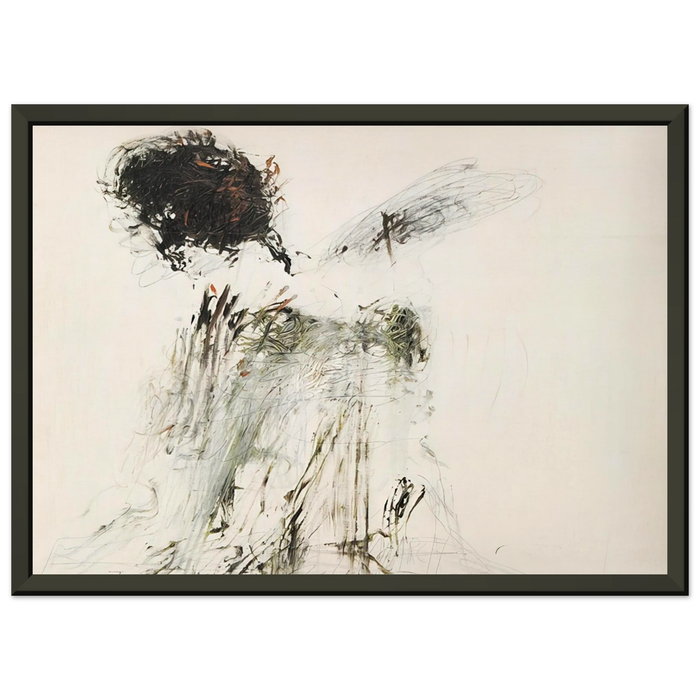 Cy Twombly Ides of March Framed Art Print - Aluminum Frame - 40x50 cm / 16x20 inches