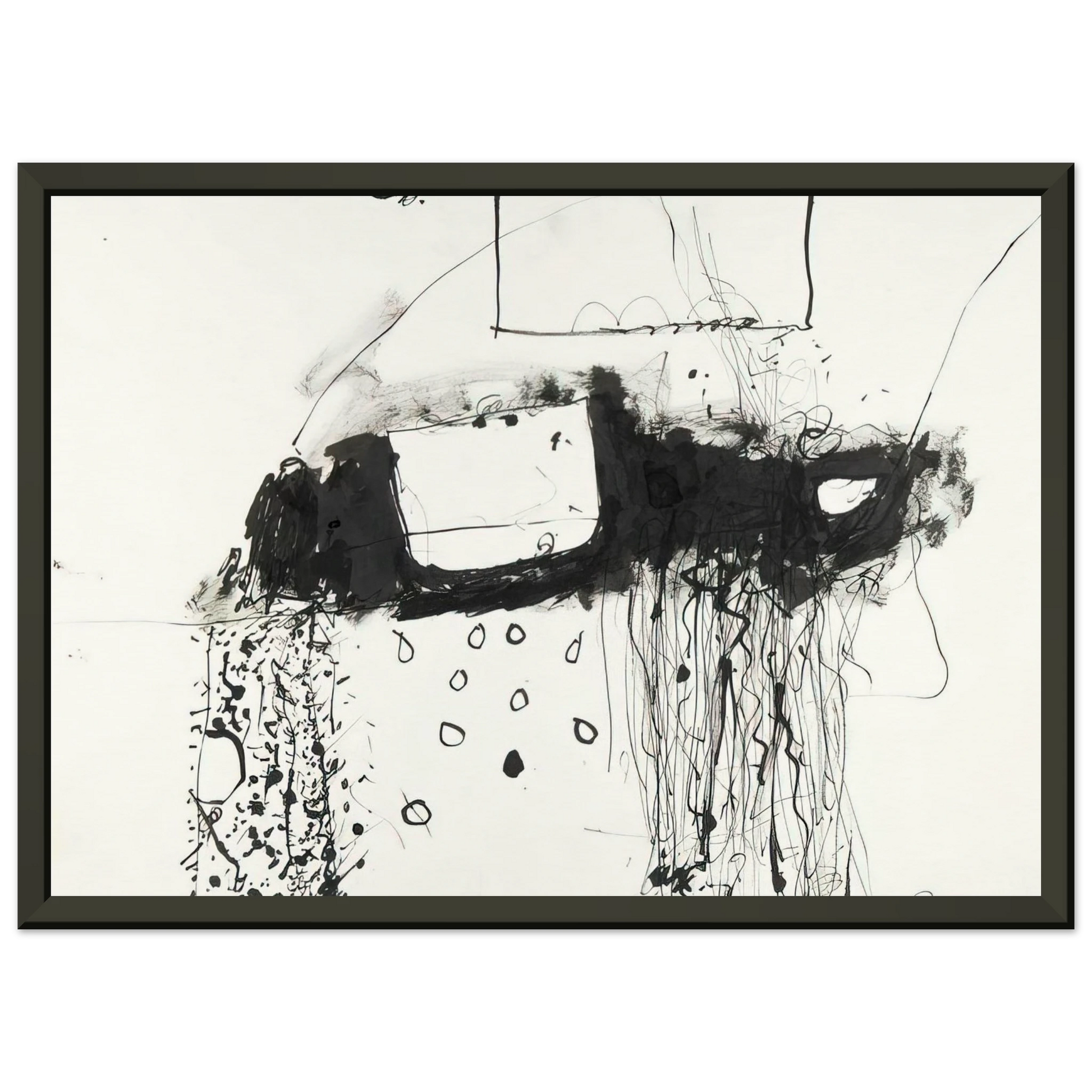Gene Davis  Boxcar  1981 Framed Art Print  - Aluminum Frame - 70x100 cm / 28x40 inches