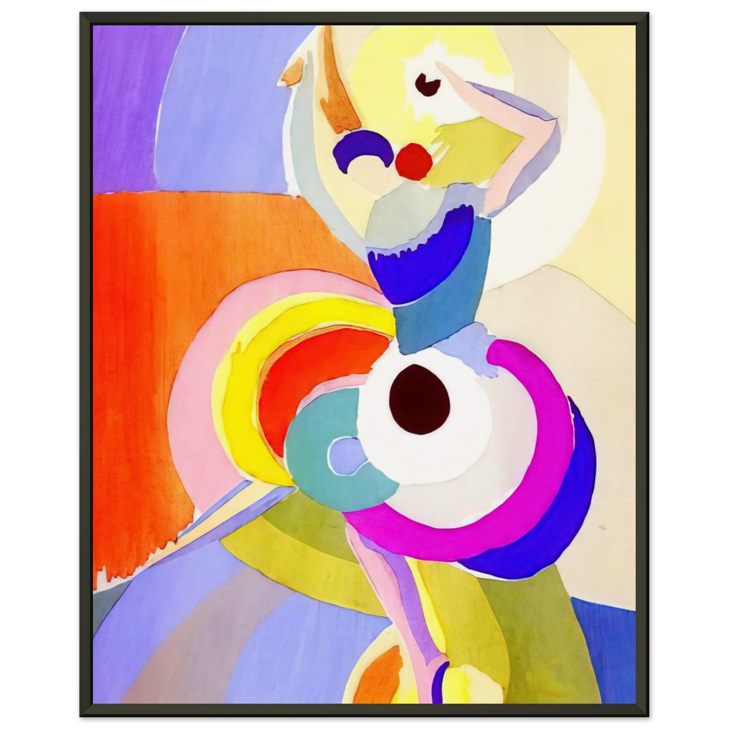 Sonia Delaunay FLAMENCO DANCER Framed Art Print - Aluminum Frame - 40x50 cm / 16x20 inches
