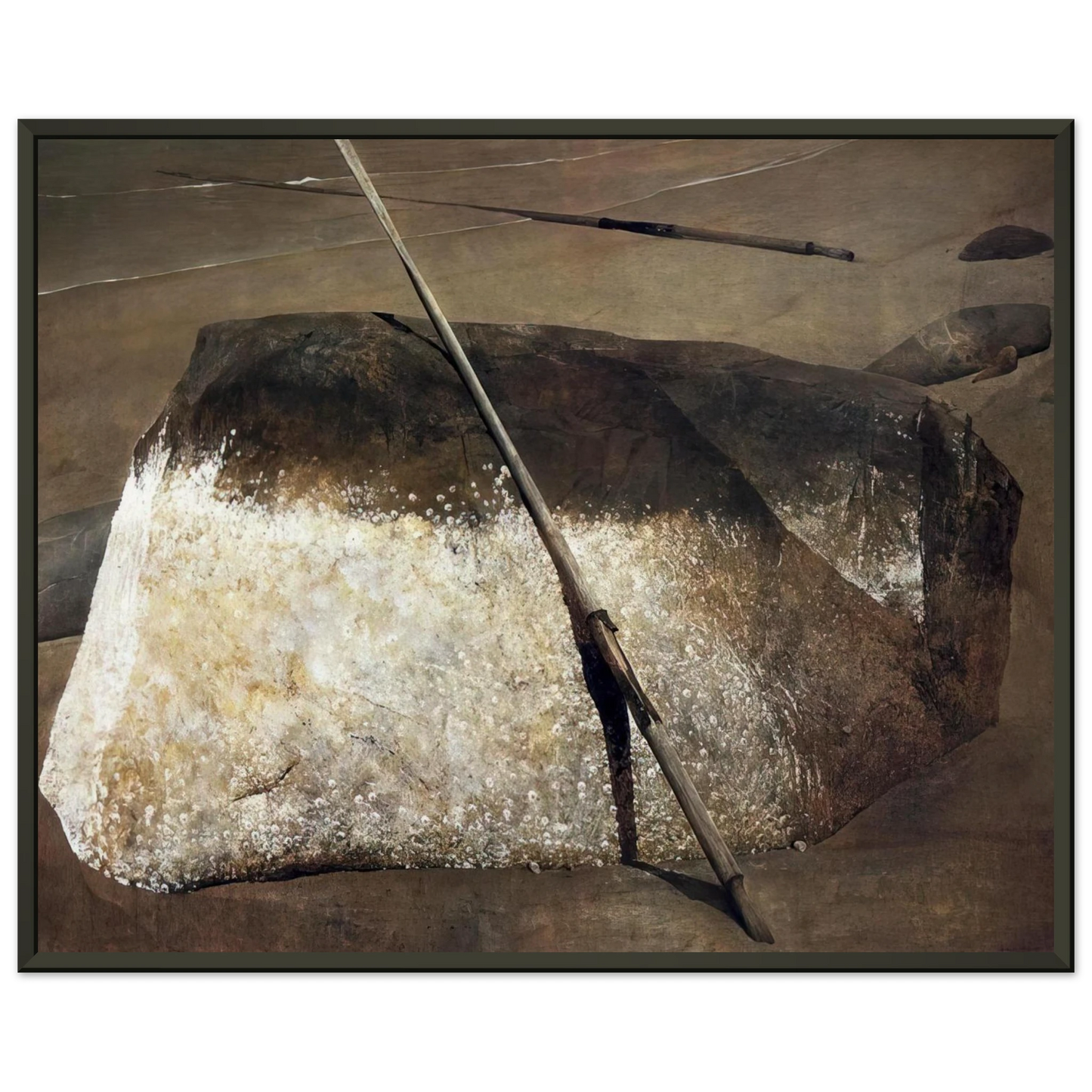 Andrew Wyeth NOT DETECTED 38 Framed Art Print - Aluminum Frame - 70x100 cm / 28x40 inches