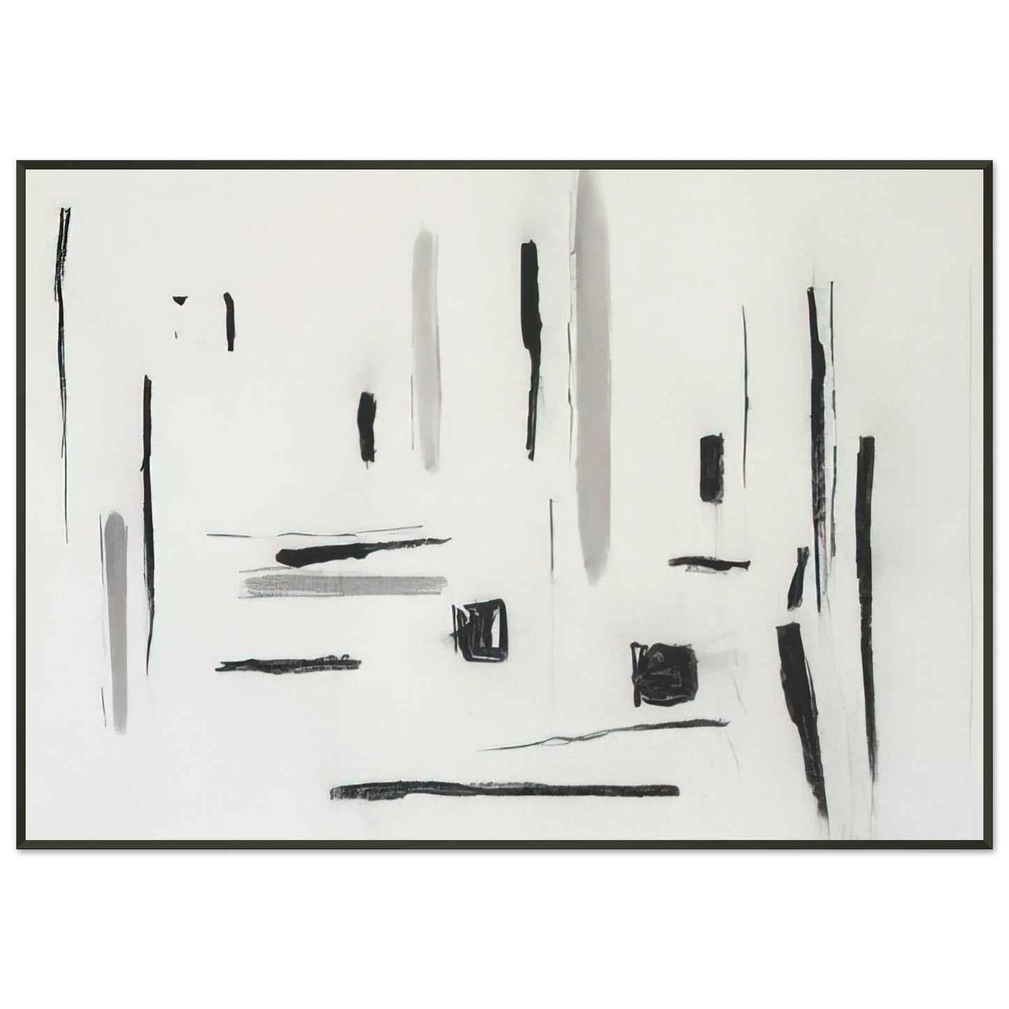 Esteban Vicente UNTITLED 1977 Framed Art Print - Aluminum Frame - 21x29.7 cm / 8x12"