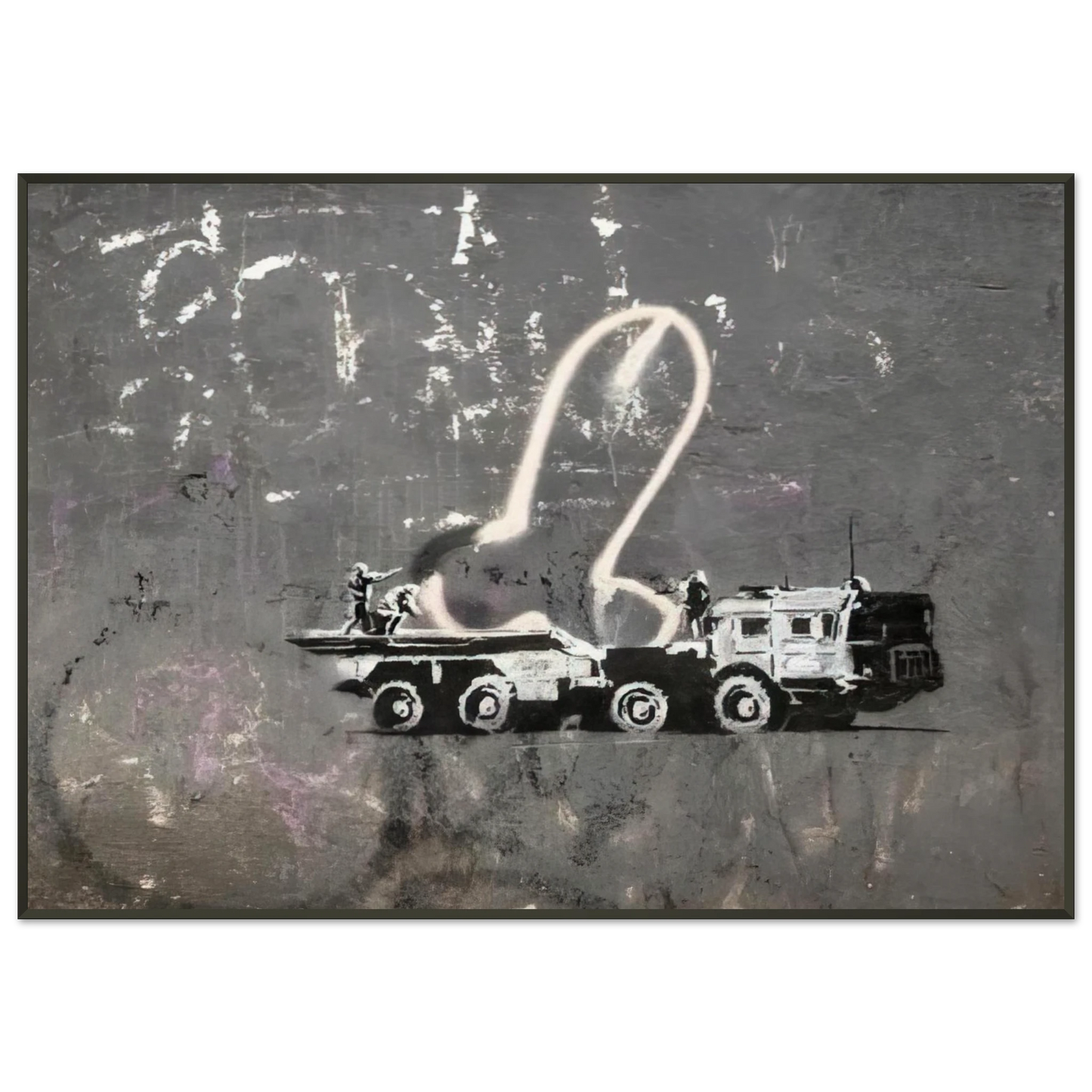 Banksy KYIV VELYKA ZHYTOMYRSKA 13 2022 Framed Art Print - Aluminum Frame - 21x29.7 cm / 8x12"