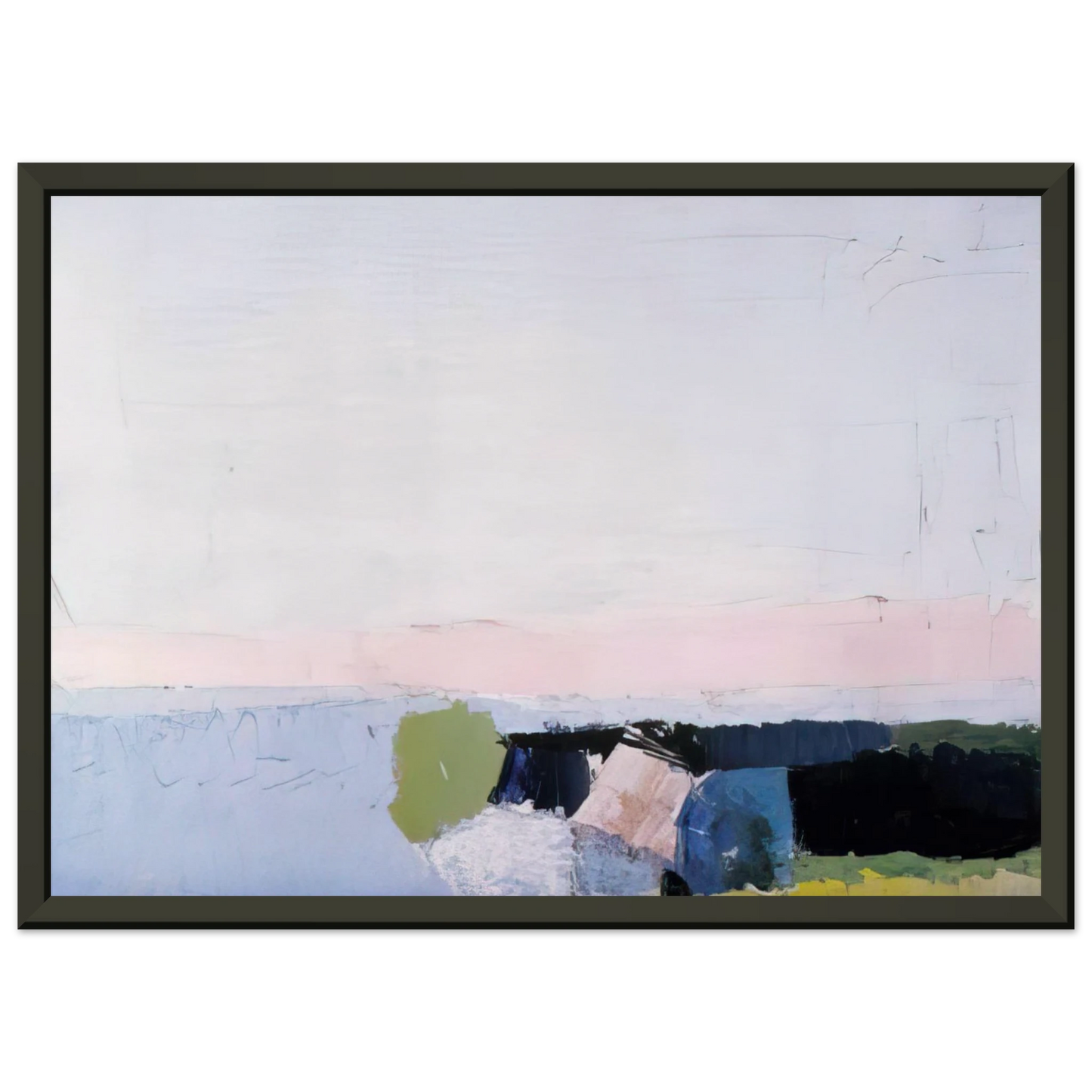 Nicolas de Stael Bord de Mer 1952 Framed Art Print - Aluminum Frame - 60x80 cm / 24x32 inches