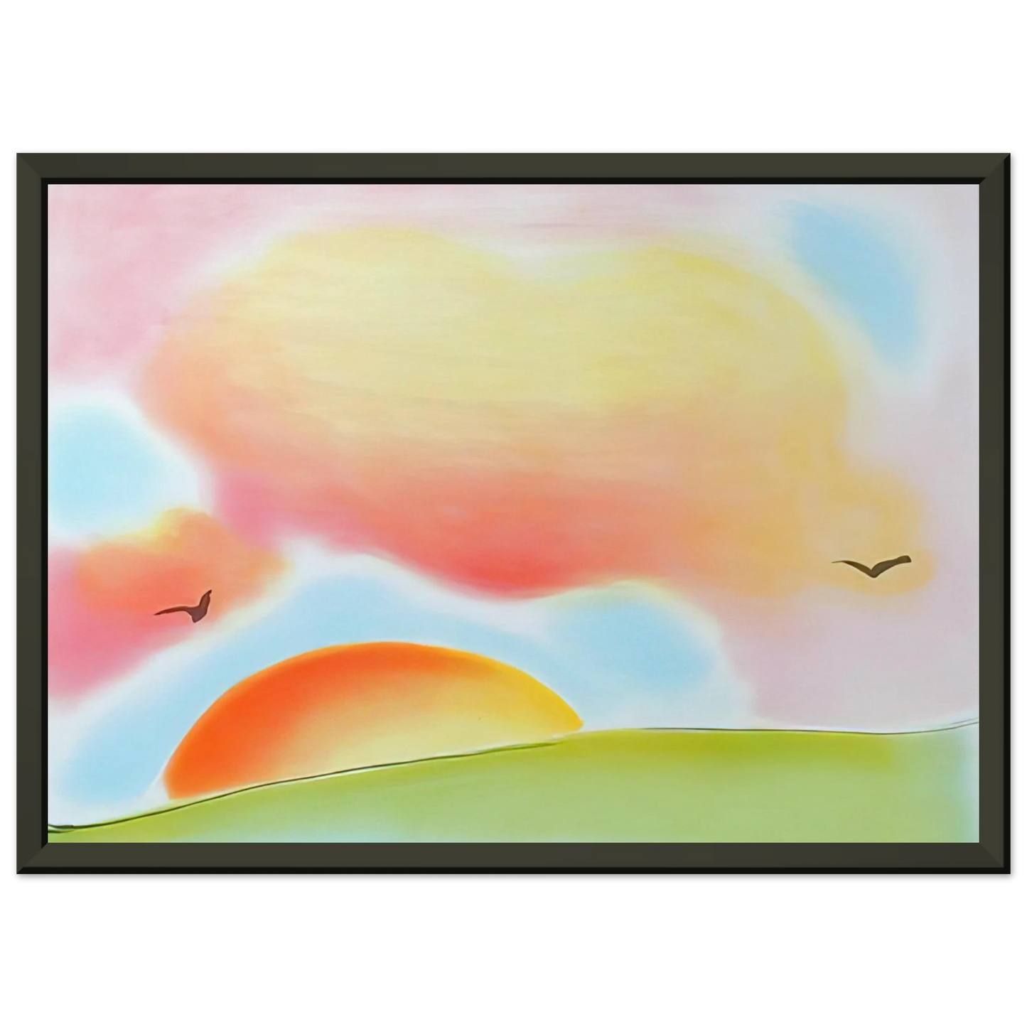 Peter Max FREEDOM 1980 Framed Art Print - Aluminum Frame - 60x80 cm / 24x32 inches