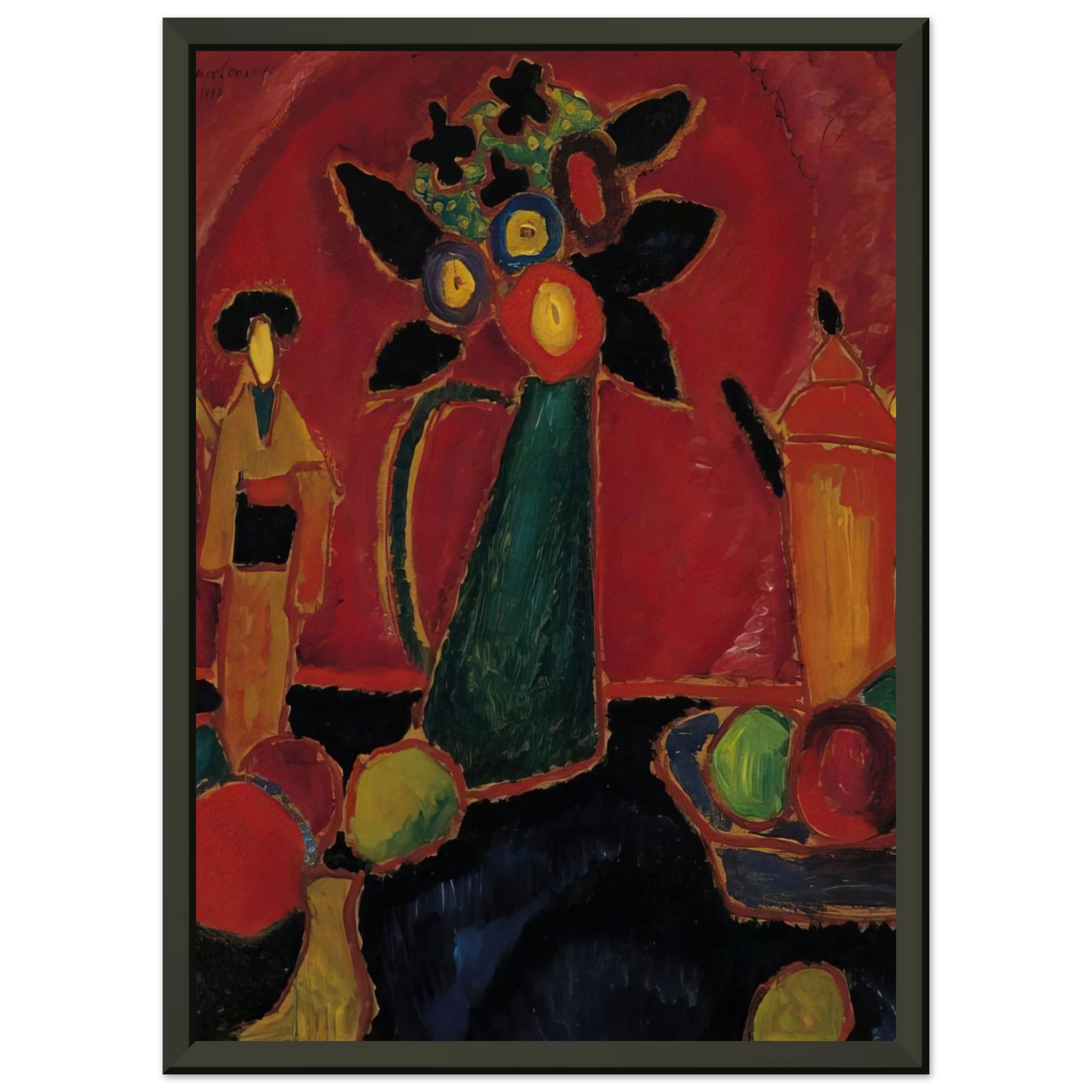 Alexej von Jawlensky JAPANESE FLOWER 1913 Framed Art Print - Aluminum Frame - 60x80 cm / 24x32 inches
