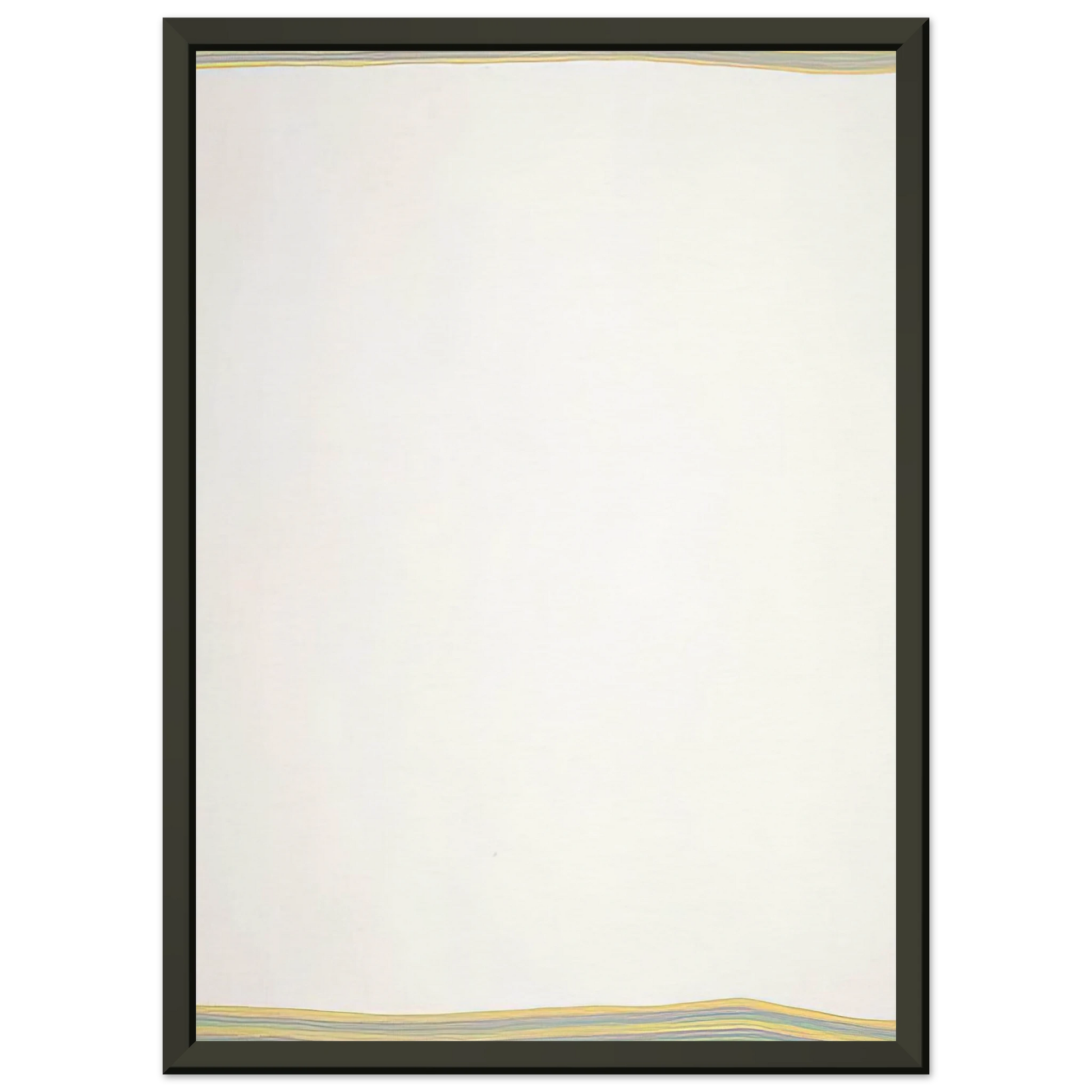 Gene Davis  Meandering  1979 Framed Art Print  - Aluminum Frame - 40x50 cm / 16x20 inches