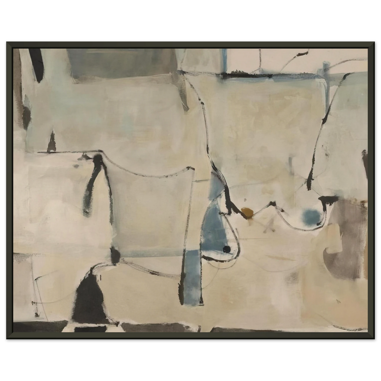 Richard Diebenkorn Miller 22 Framed Art Print - Aluminum Frame - 60x80 cm / 24x32 inches