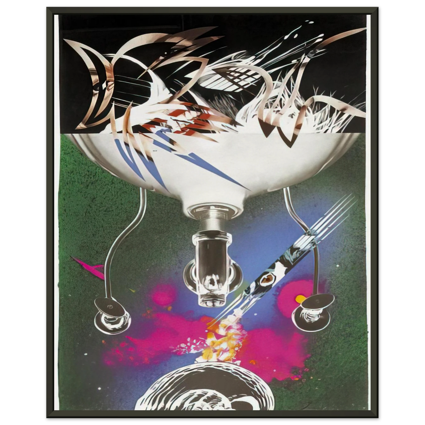 James Rosenquist Where the Water Goes Framed Art Print - Aluminum Frame - 60x80 cm / 24x32 inches