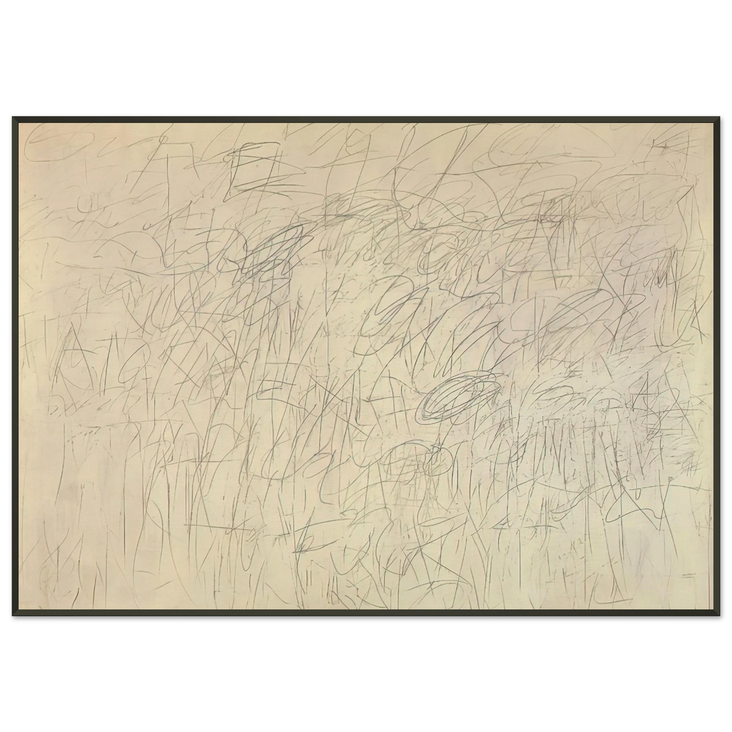 Cy Twombly Academy Framed Art Print - Aluminum Frame - 21x29.7 cm / 8x12"