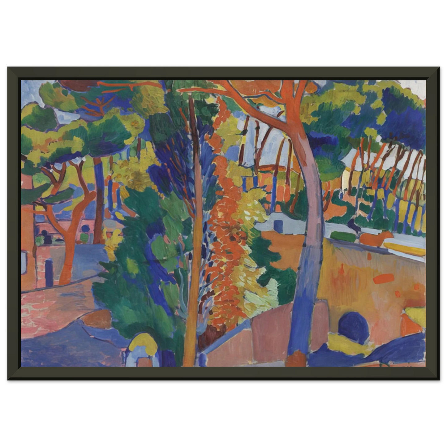 Andre Derain BRIDGE OVER THE RIOU 1906 Framed Art Print - Aluminum Frame - 70x100 cm / 28x40 inches